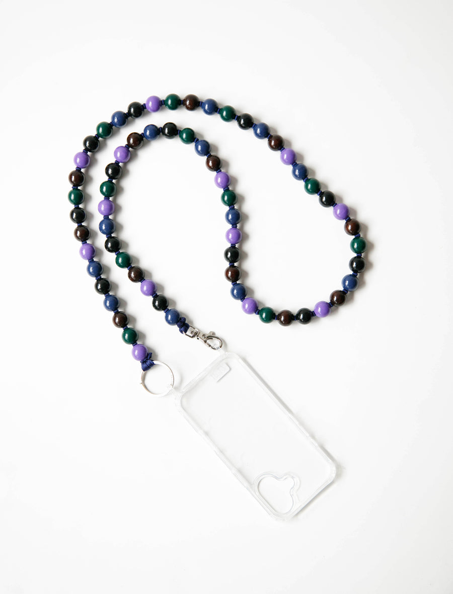 Thick Handykette Phone Necklace Black Mix - Image 1