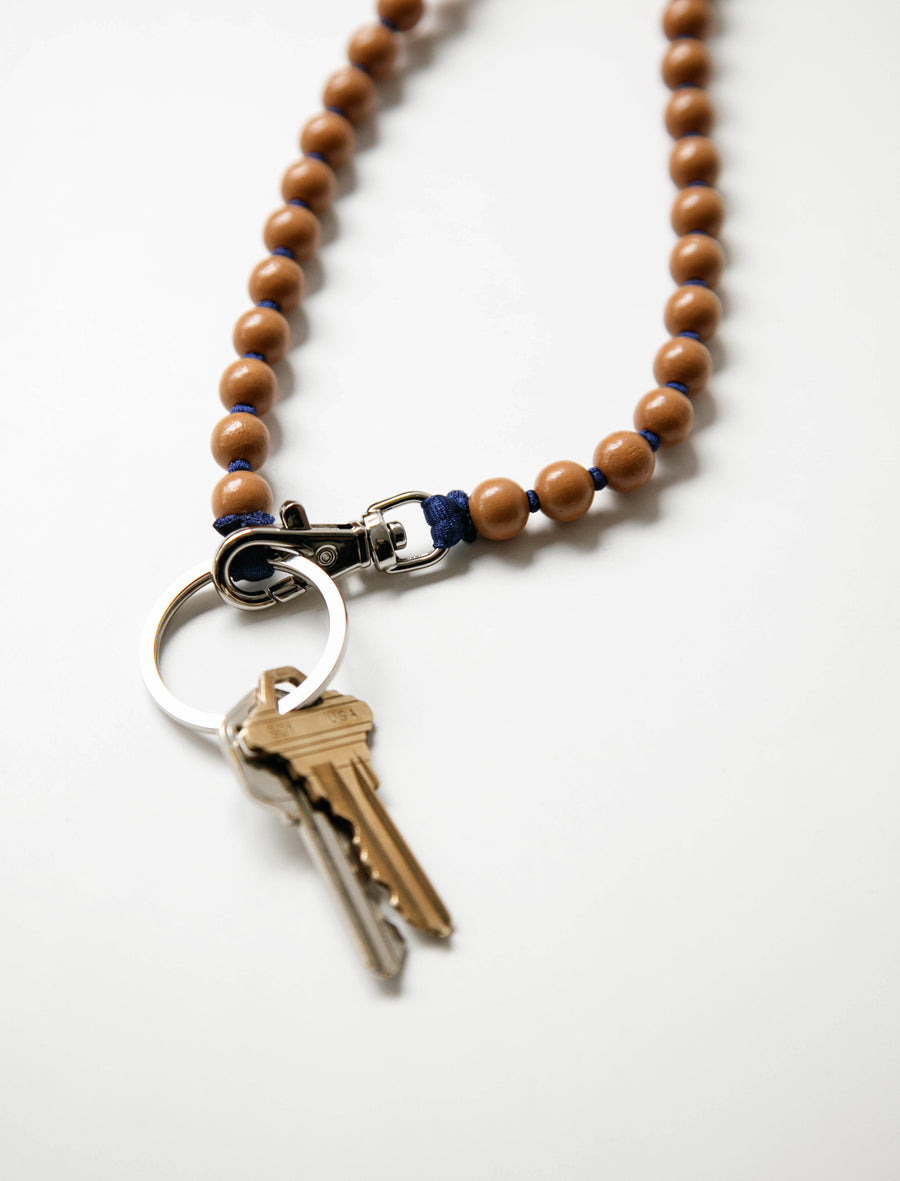 Perlen Keyholder Long Mocha/Navy - Image 2