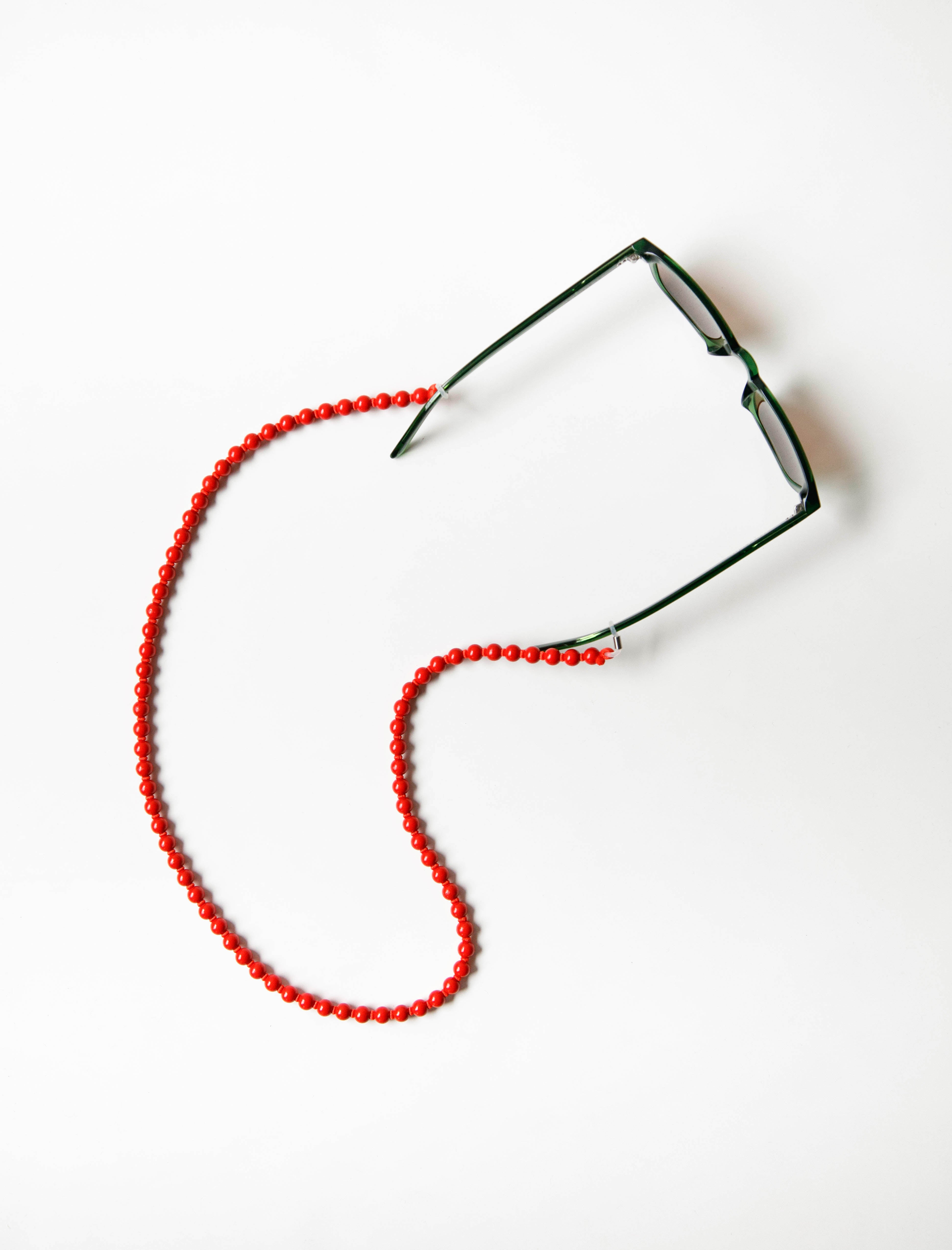 Ina Seifart Perlen Glasses Holder Red