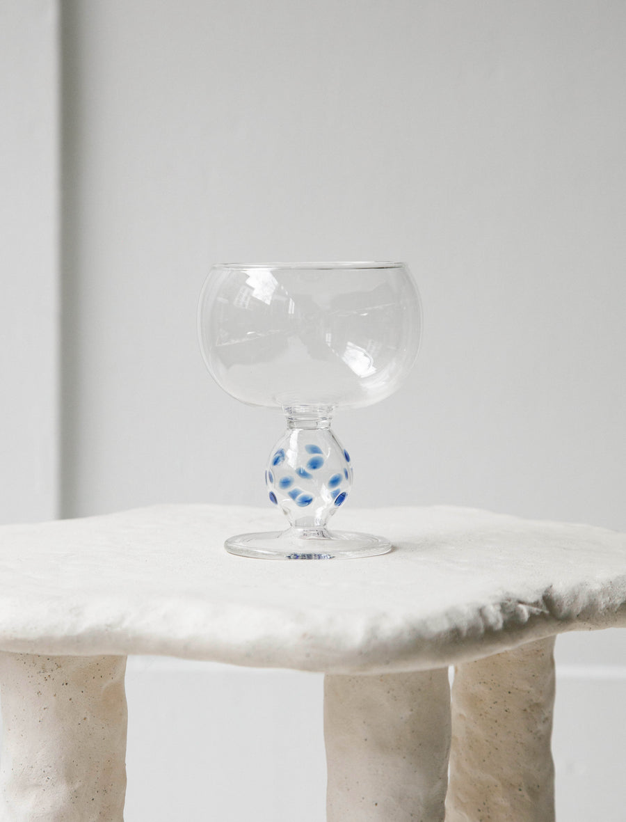Wine Glass Marseille Blue - Image 1