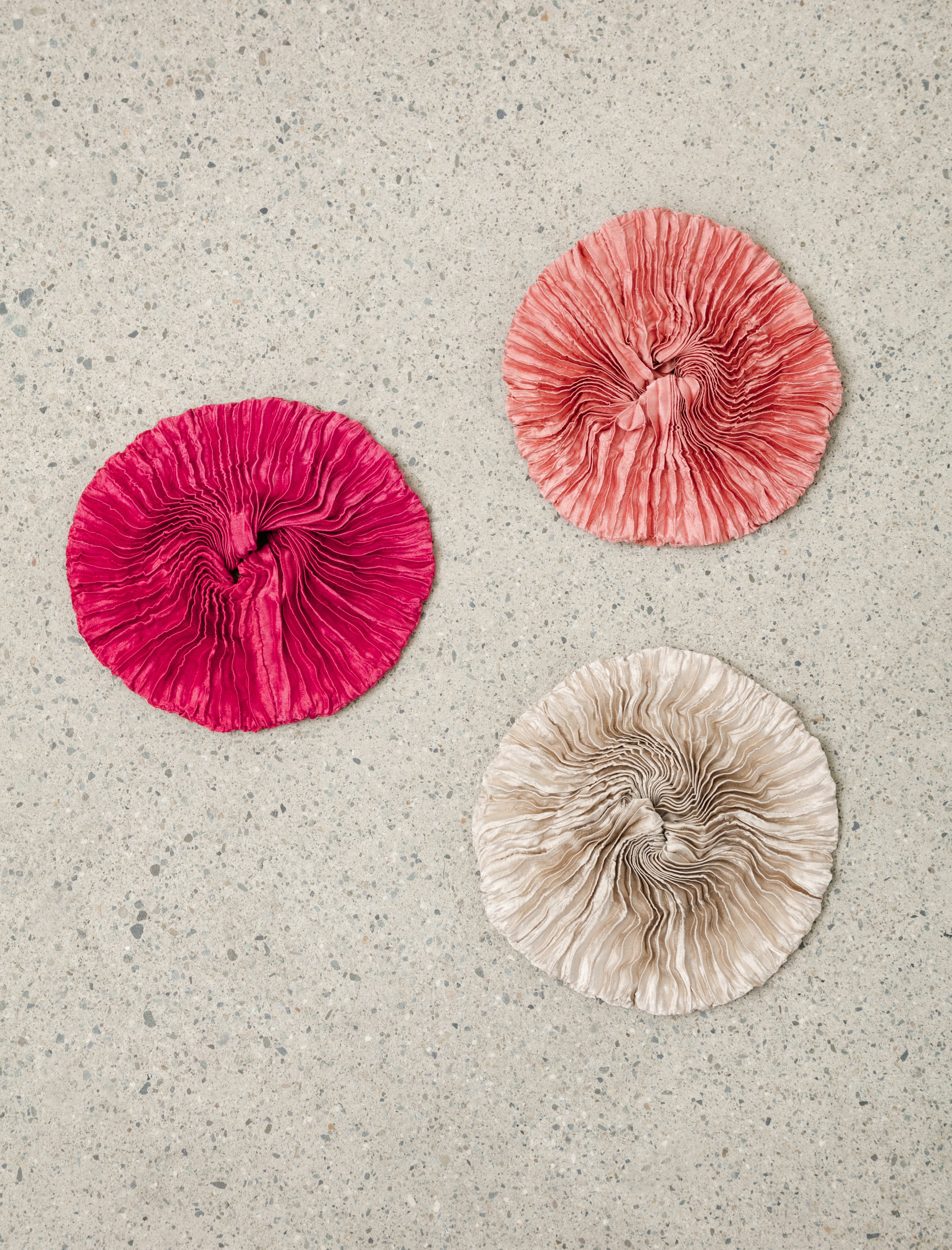 Azur Plissé Silk Scrunchie SS26