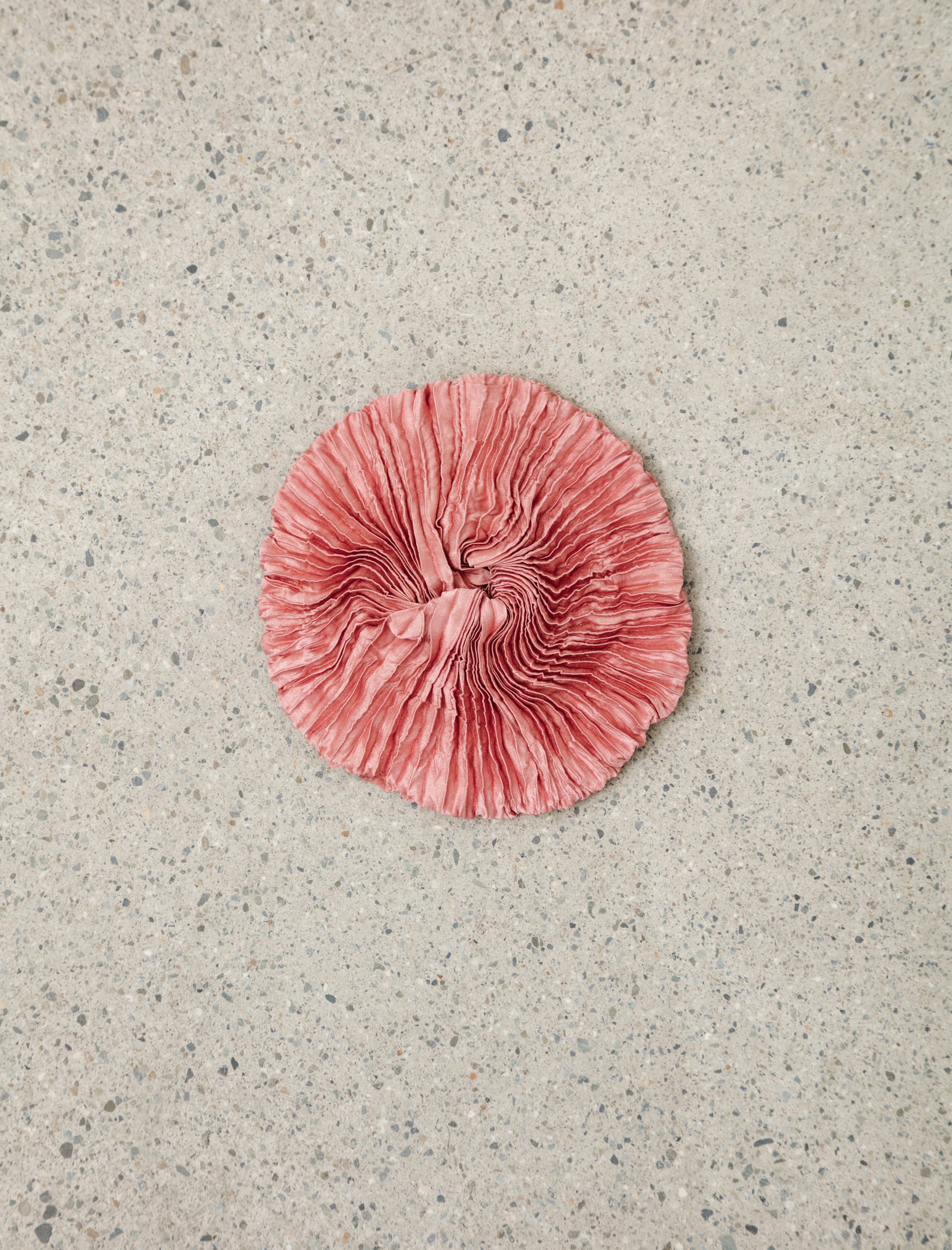 Azur Plissé Silk Scrunchie SS26