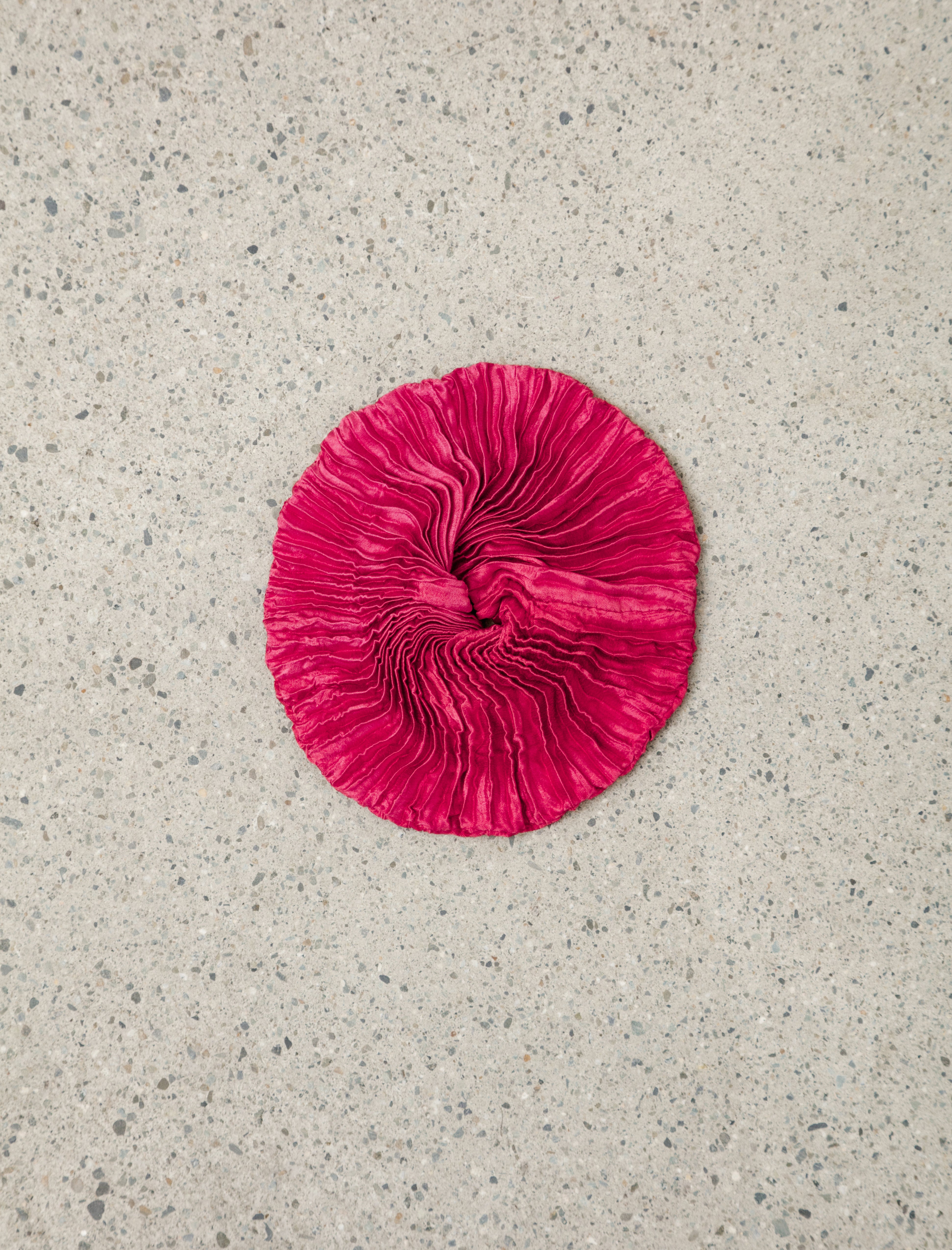 Azur Plissé Silk Scrunchie SS26