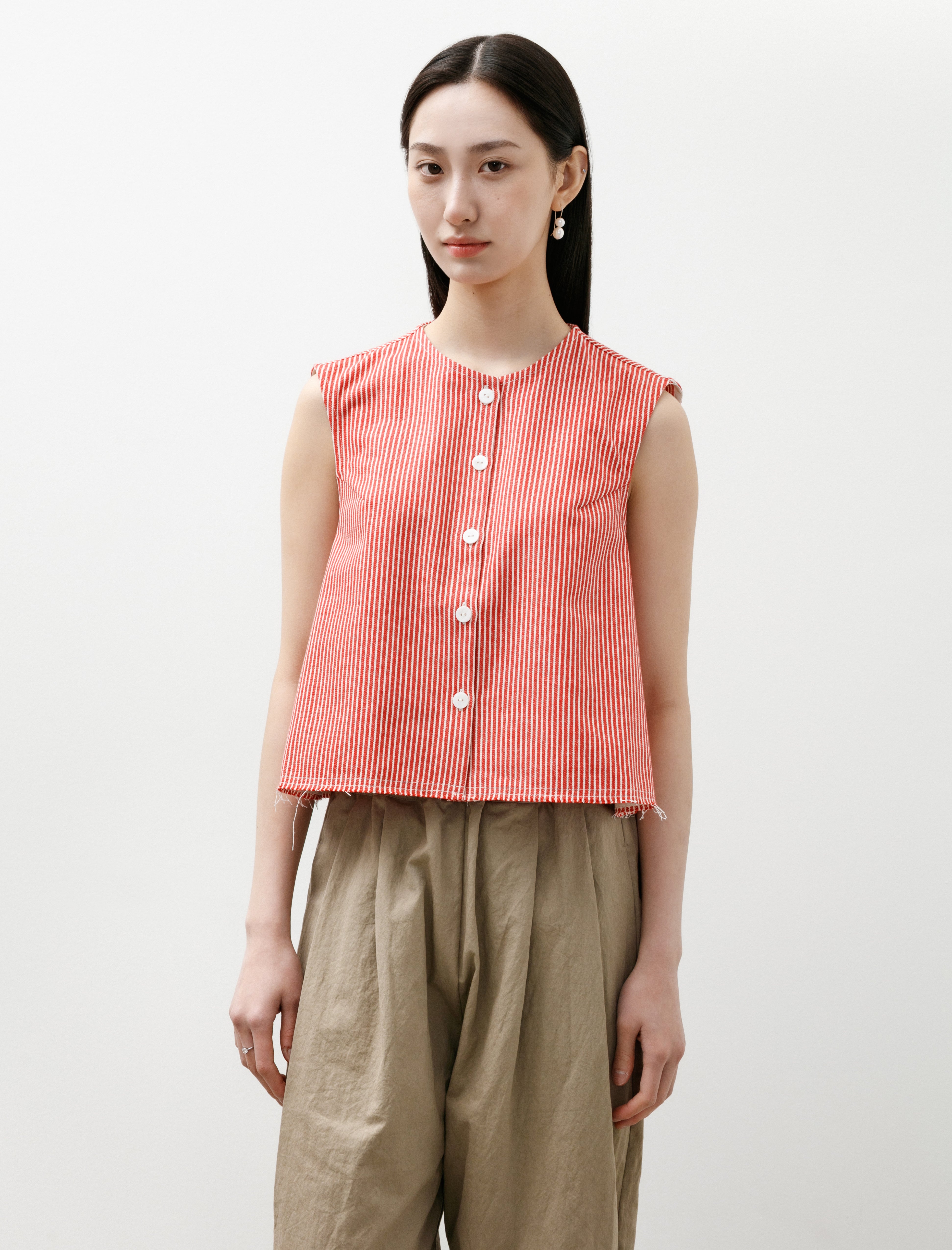 Eleph A Cropped Top Red