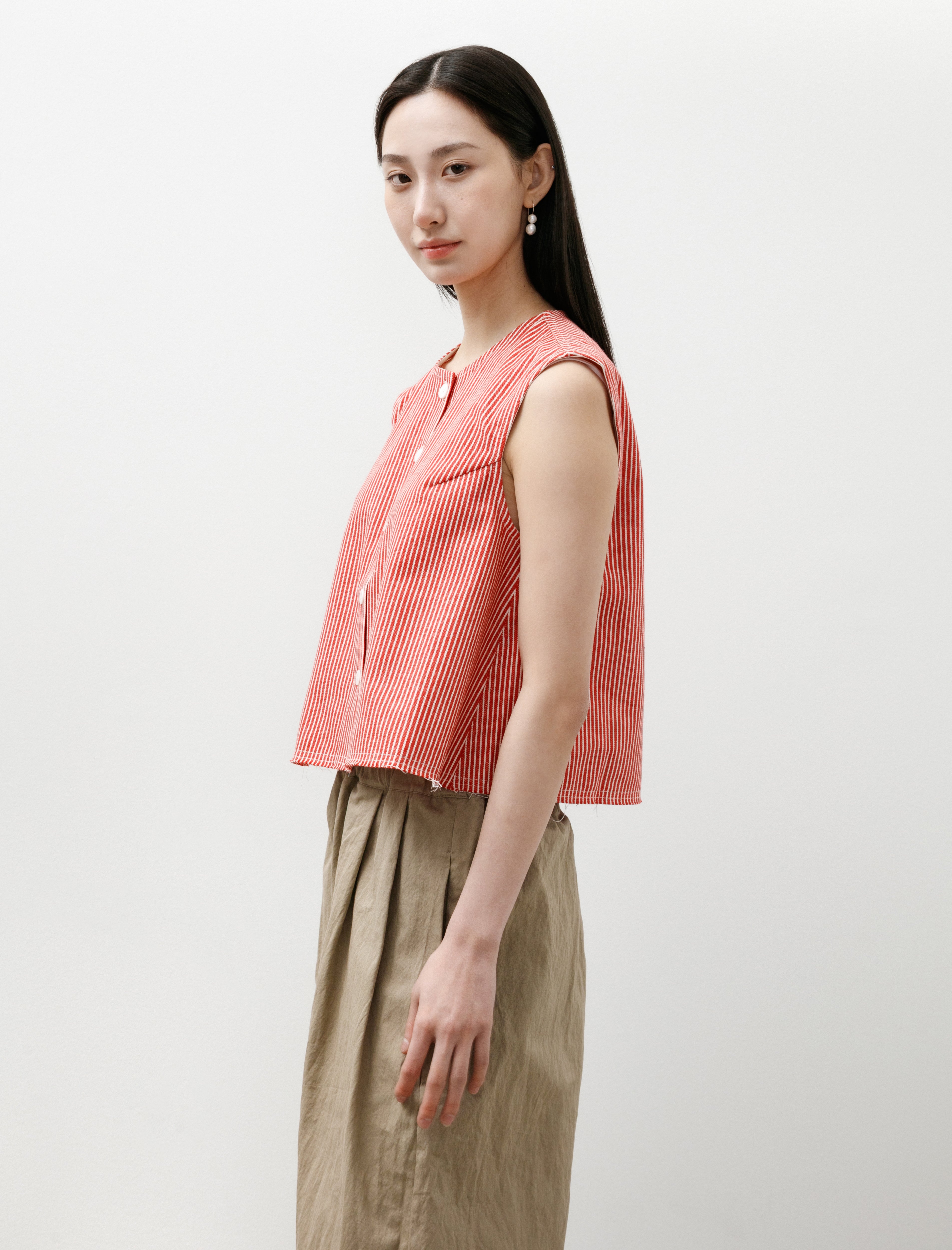 Eleph A Cropped Top Red