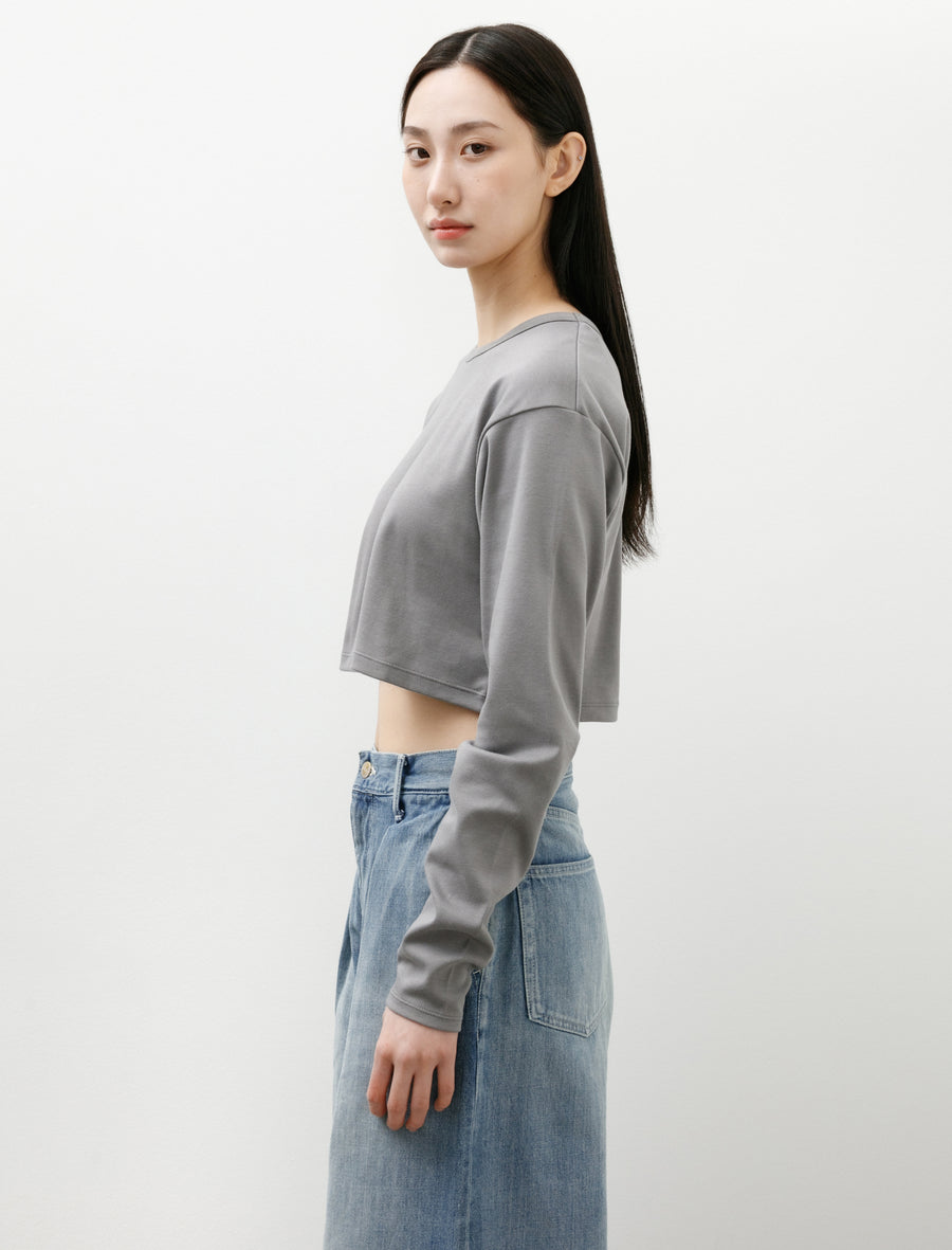 Silky Smooth L/S Compact Tee Gray - Image 3