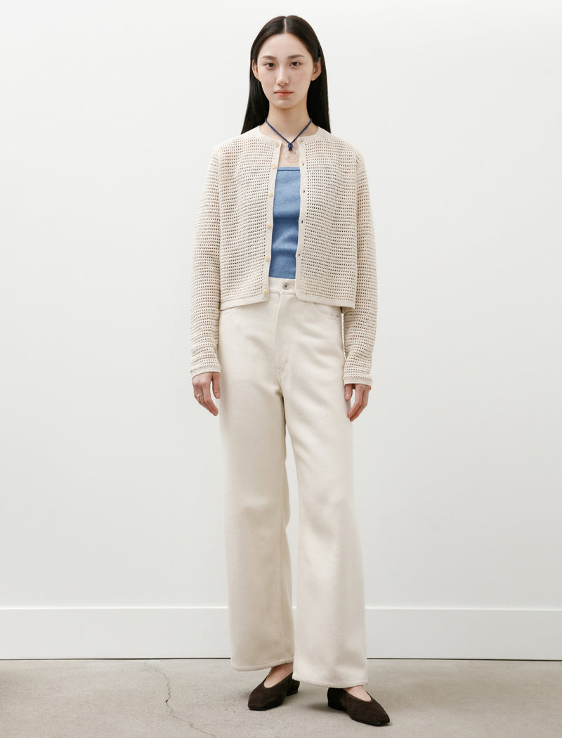 Auralee Light Wool Max Gabardine Slacks Top Black – Neighbour