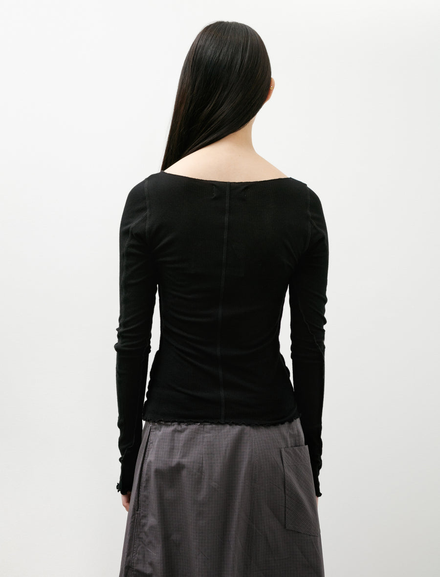 LS Flatlock Tee Black Rib - Image 5