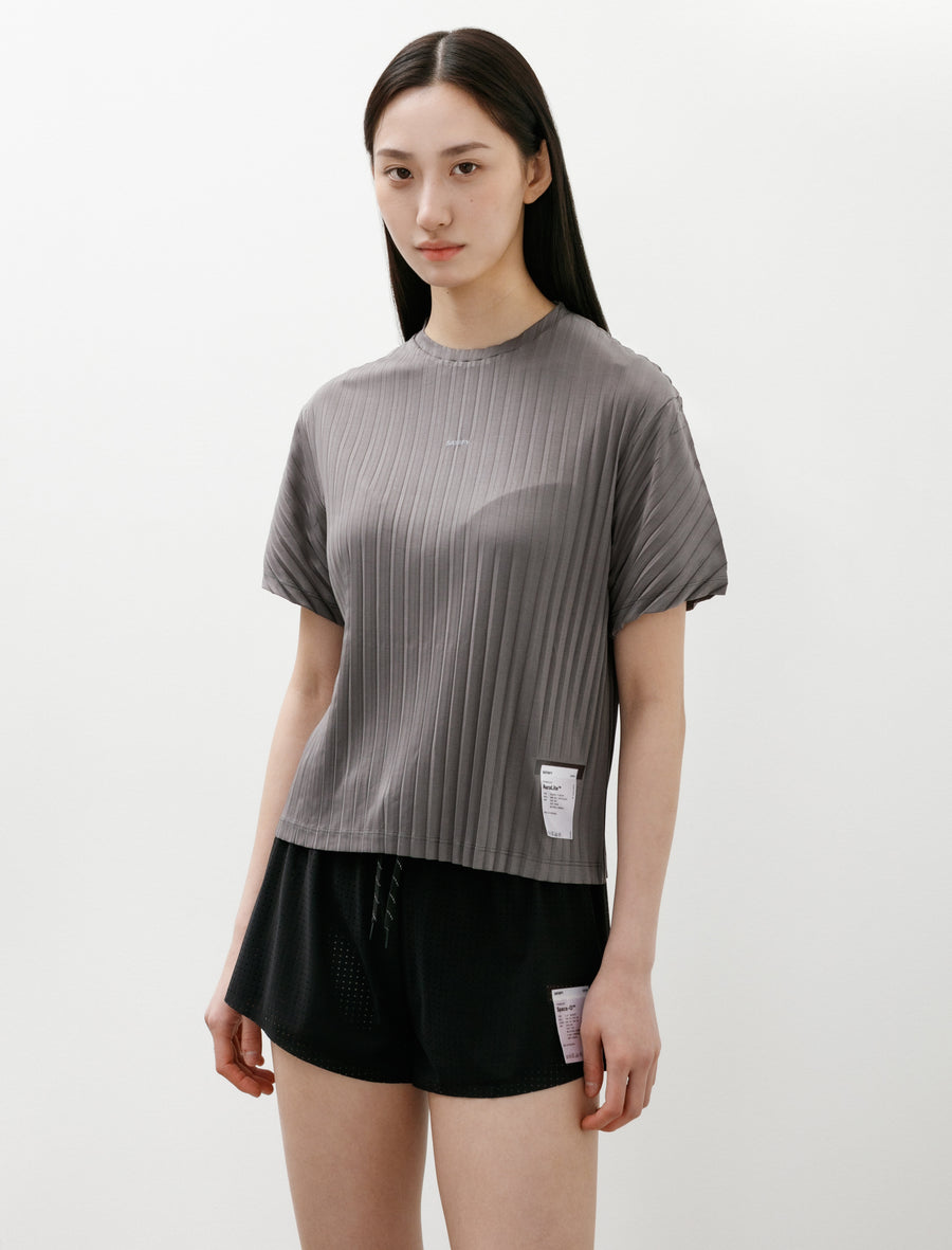 Auralite Pleated T-Shirt Granite Grey - Image 1