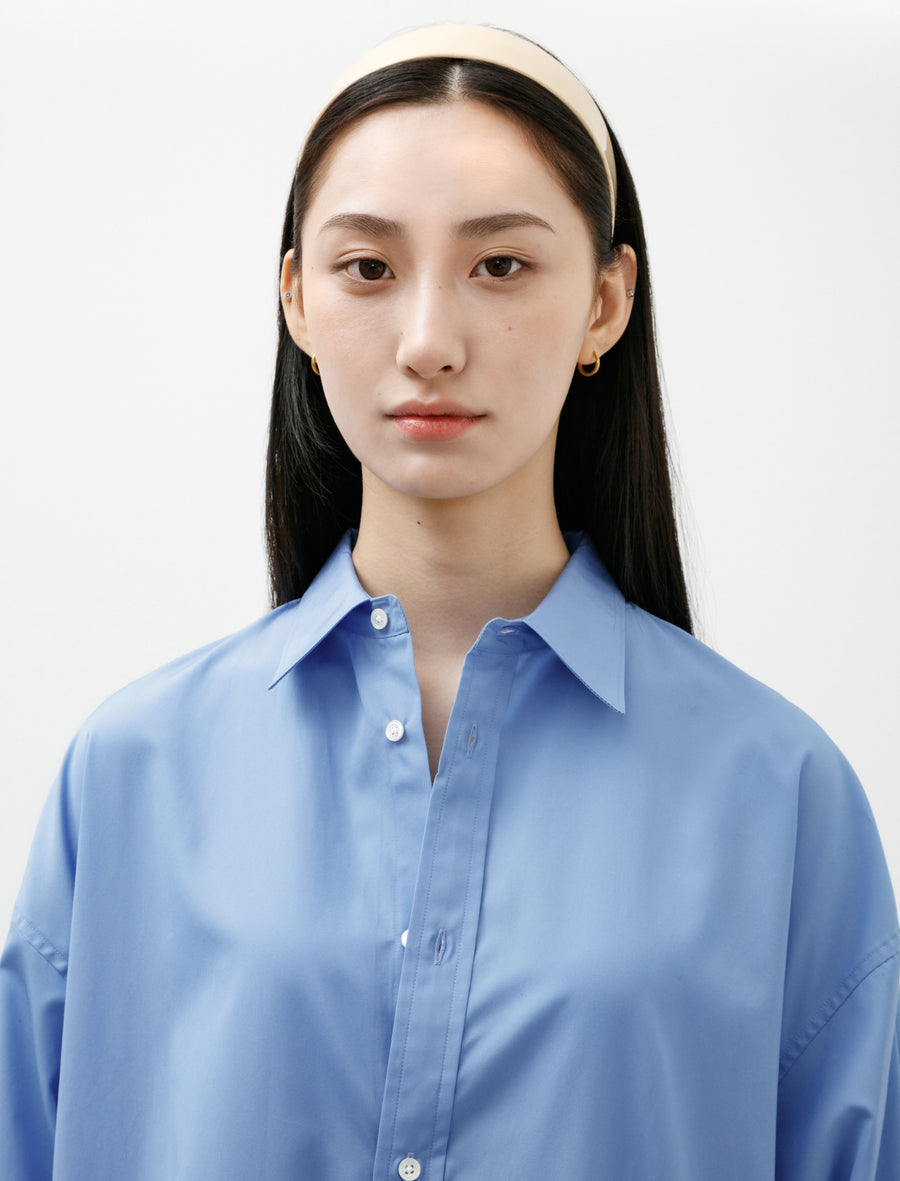 blue dress for baby girl Everlane Oversized Oxford Shirt in Light Blue, Size Large, Cotton main image 1