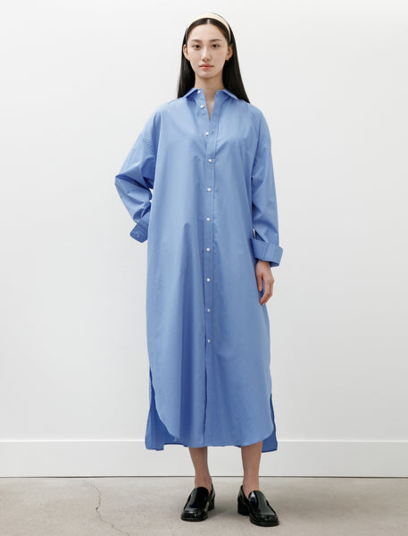 Graphpaper High Count Broad Oversized Regular Collar Shirt Dress Blue Neighbour Graphpaper High Count Broad Oversized Regular Collar Shirt Dress Blue Neighbour