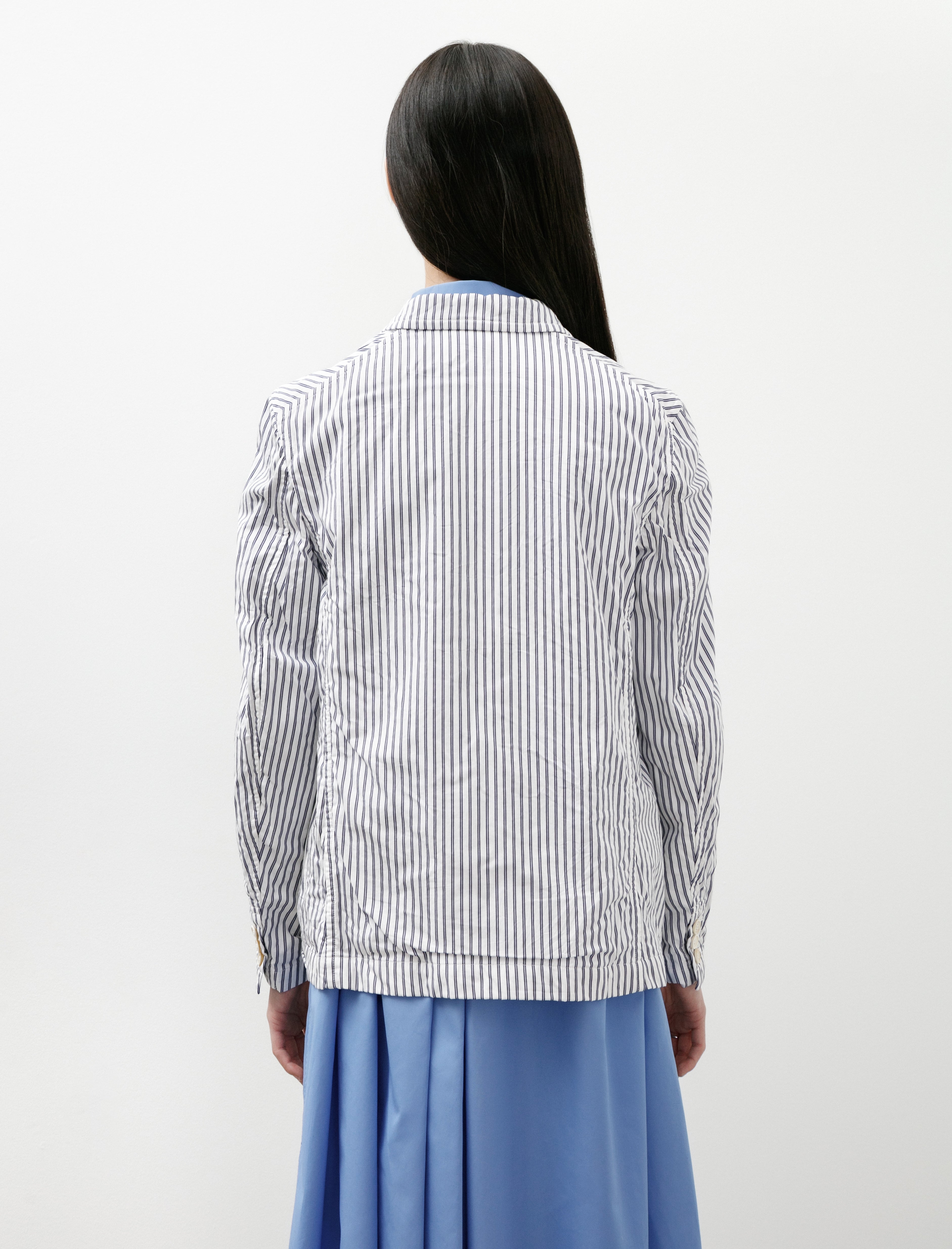 Comme des Garçons Comme des Garçons Crumpled Ticking Stripe Blazer
