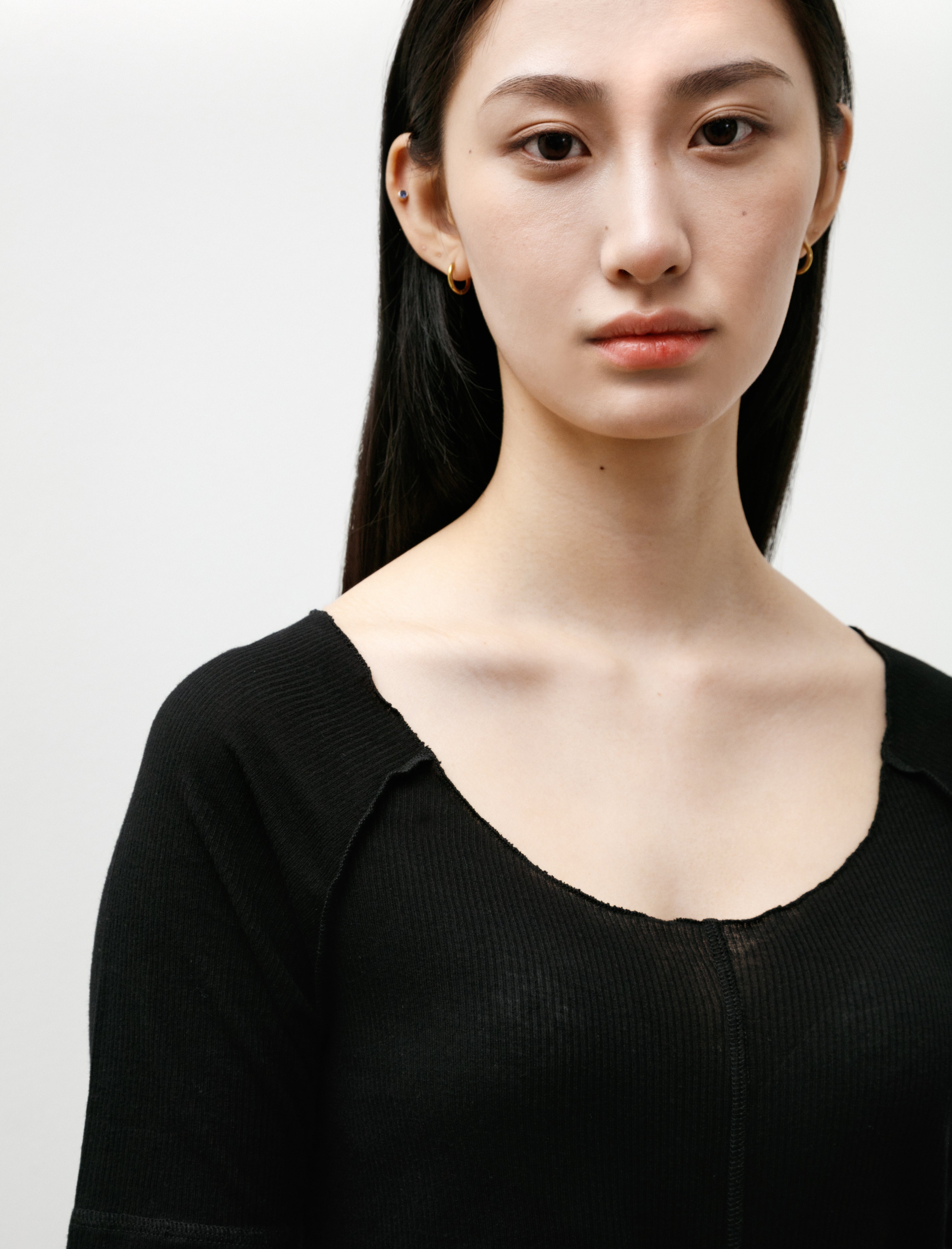 mfpen Flatlock Raglan Tee Black Rib