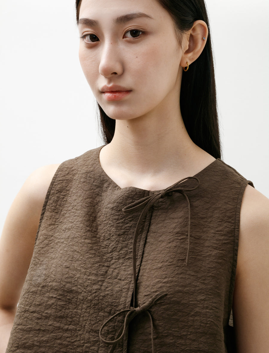Anouk Bow Top Brown - Image 2