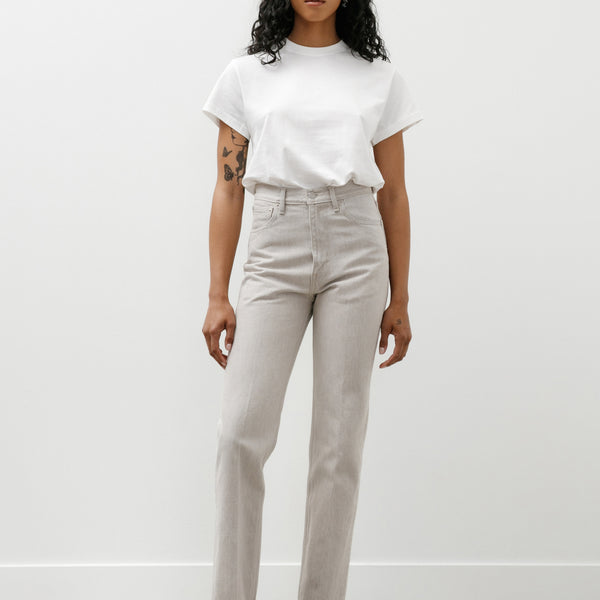 Auralee Faded Hard Twist Brown Denim 5P Pants Light Grey – Neighbour