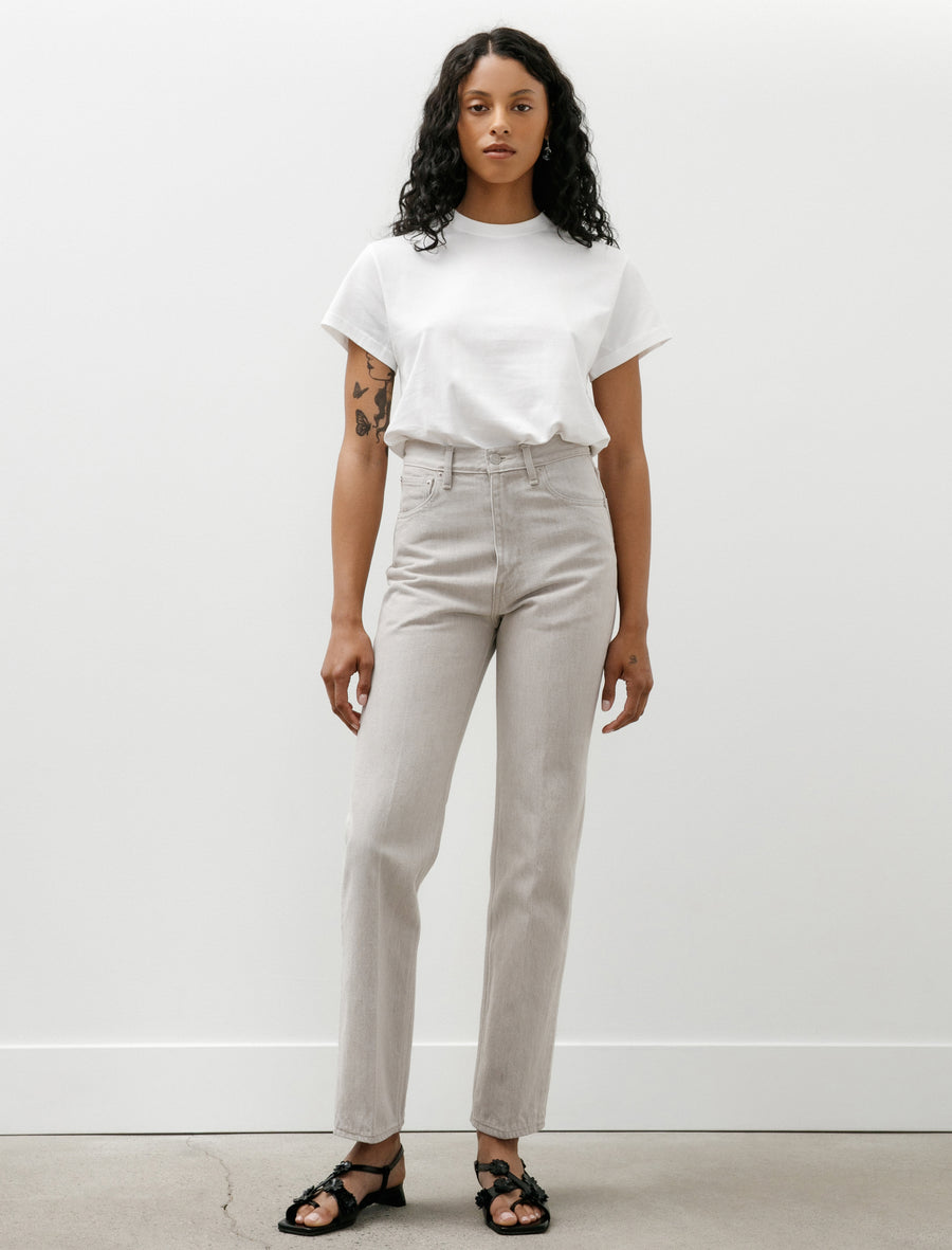 Auralee Faded Hard Twist Brown Denim 5P Pants Light Grey – Neighbour