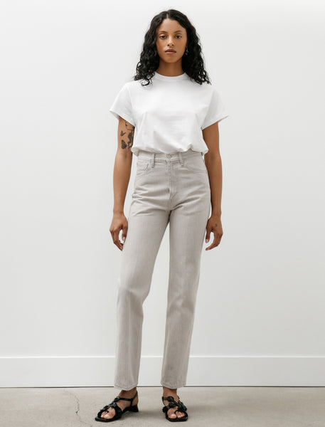 Auralee Faded Hard Twist Brown Denim 5P Pants Light Grey – Neighbour