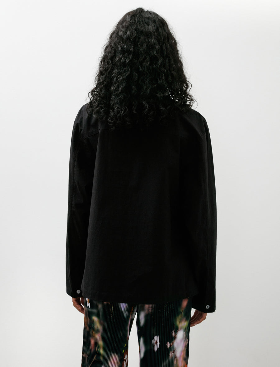 Vega Shirt Typewriter Cotton Black - Image 3