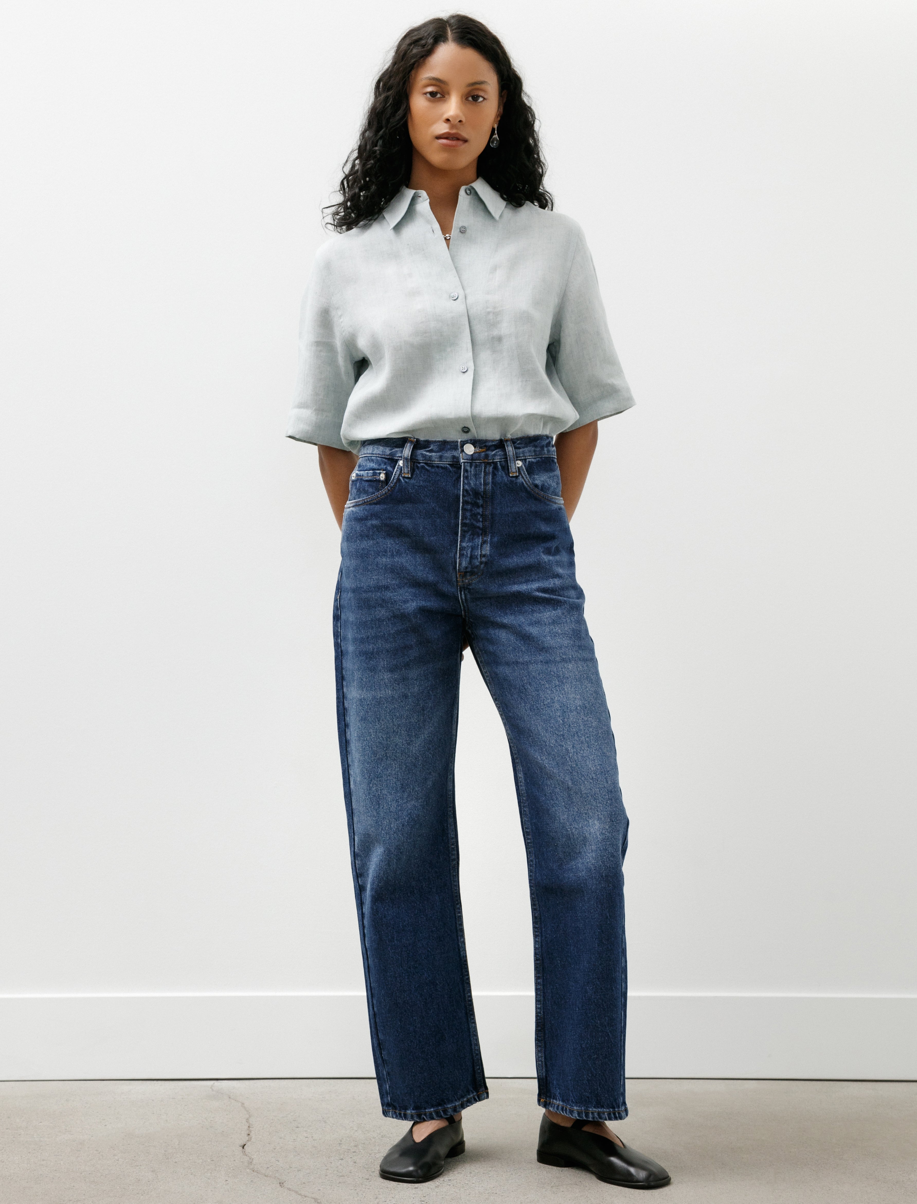 Studio Nicholson Denjo Denim Worn Wash Indigo