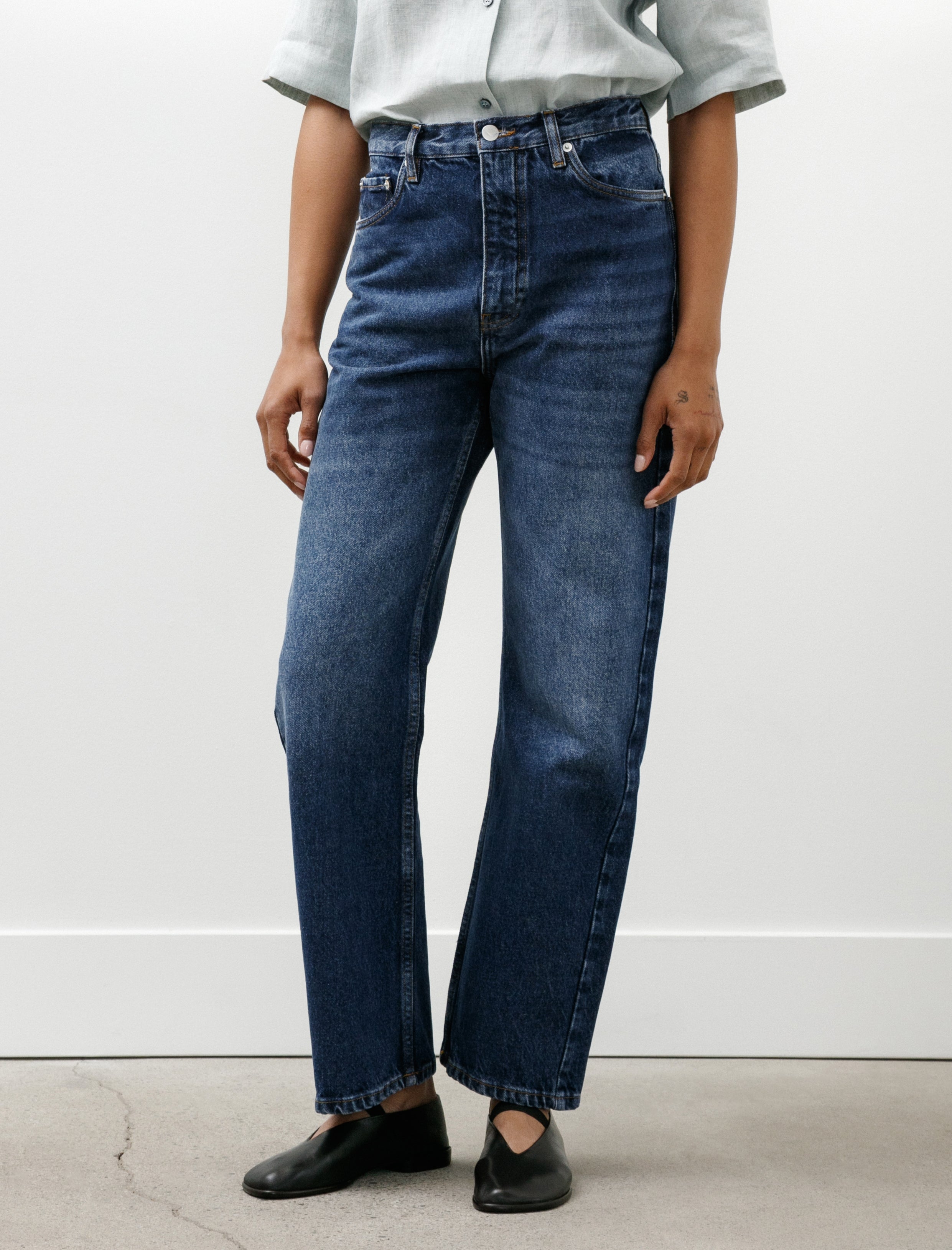 Studio Nicholson Denjo Denim Worn Wash Indigo