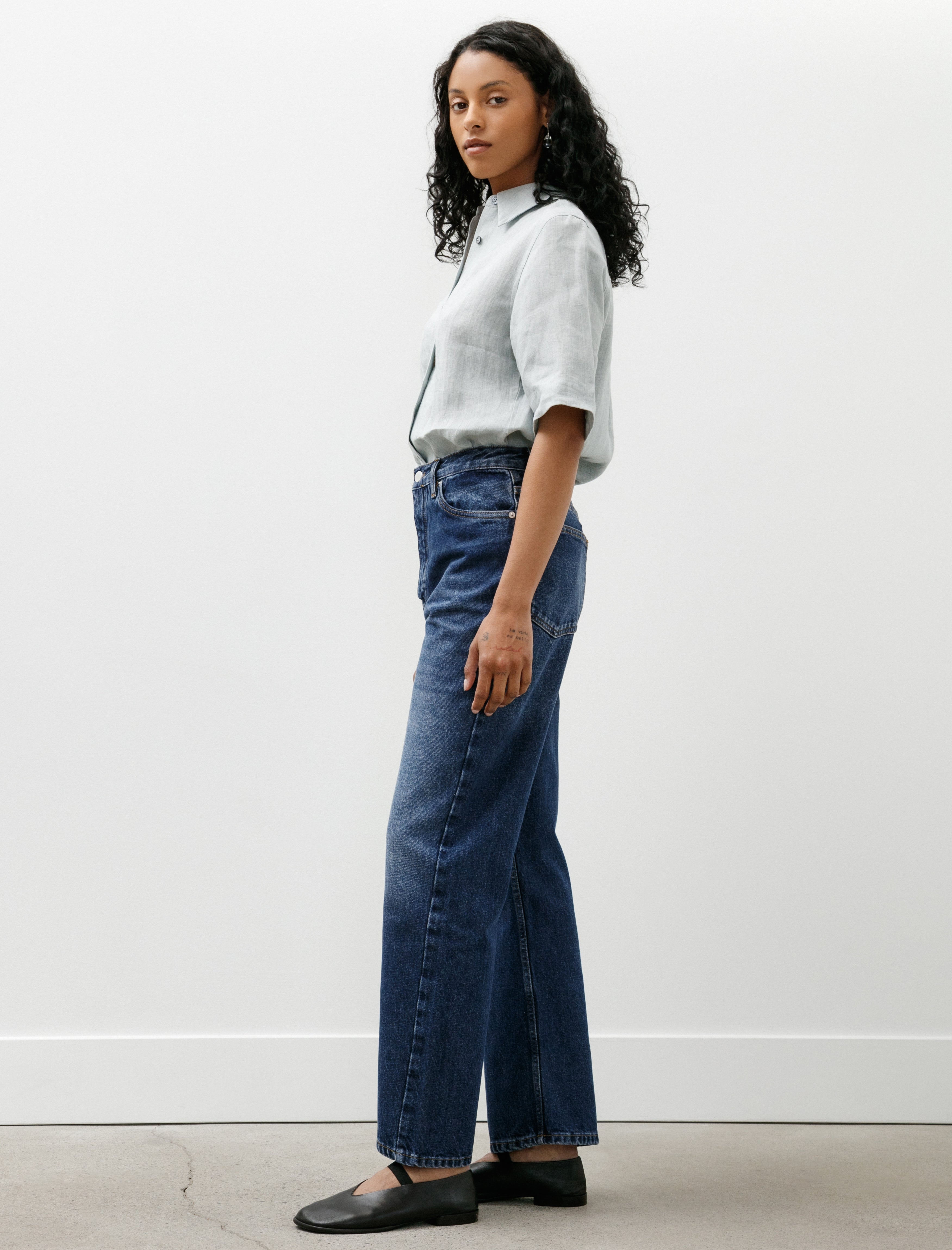 Studio Nicholson Denjo Denim Worn Wash Indigo
