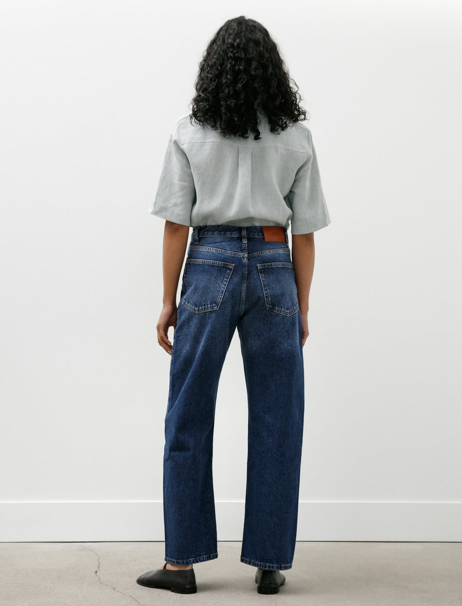 Denjo Denim Worn Wash Indigo - Image 5