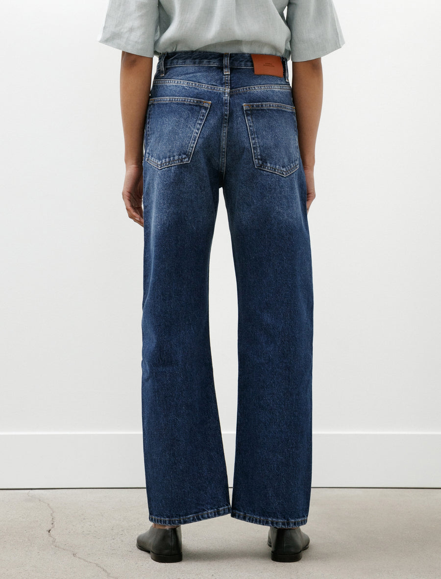 Denjo Denim Worn Wash Indigo - Image 6