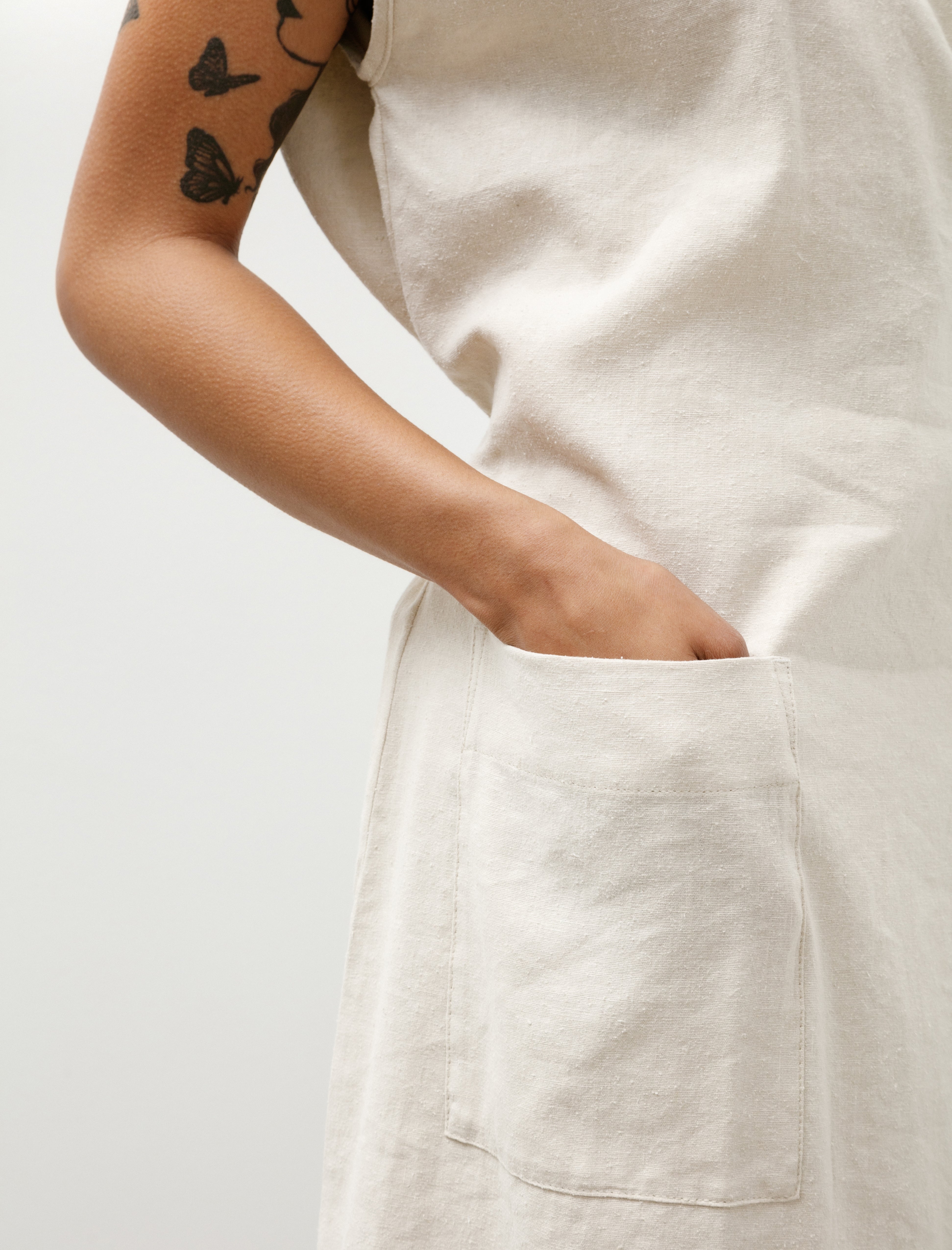 MAN-TLE WR20 All-8 Jeogori Dress Sand Grosgrain