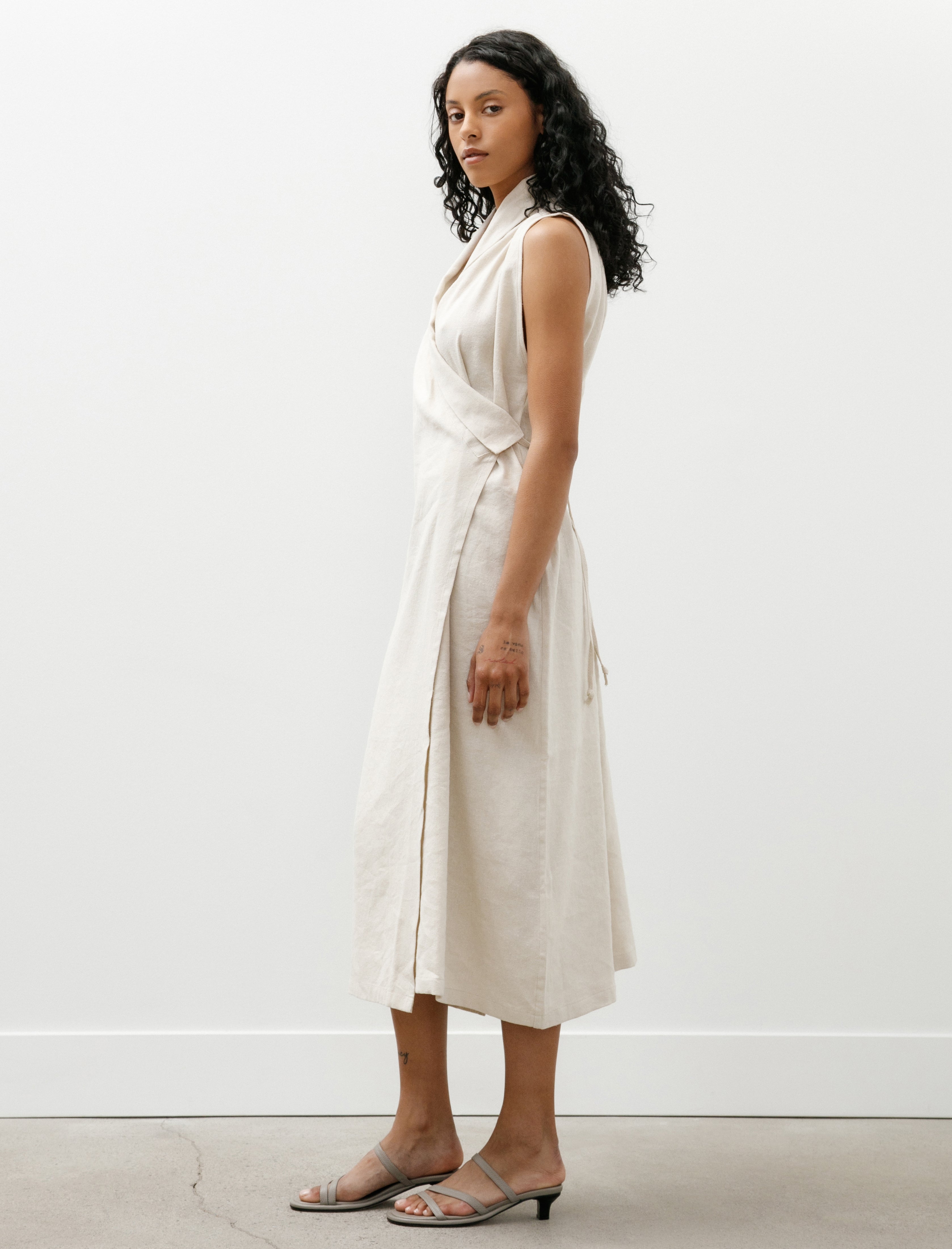MAN-TLE WR20 All-8 Jeogori Dress Sand Grosgrain