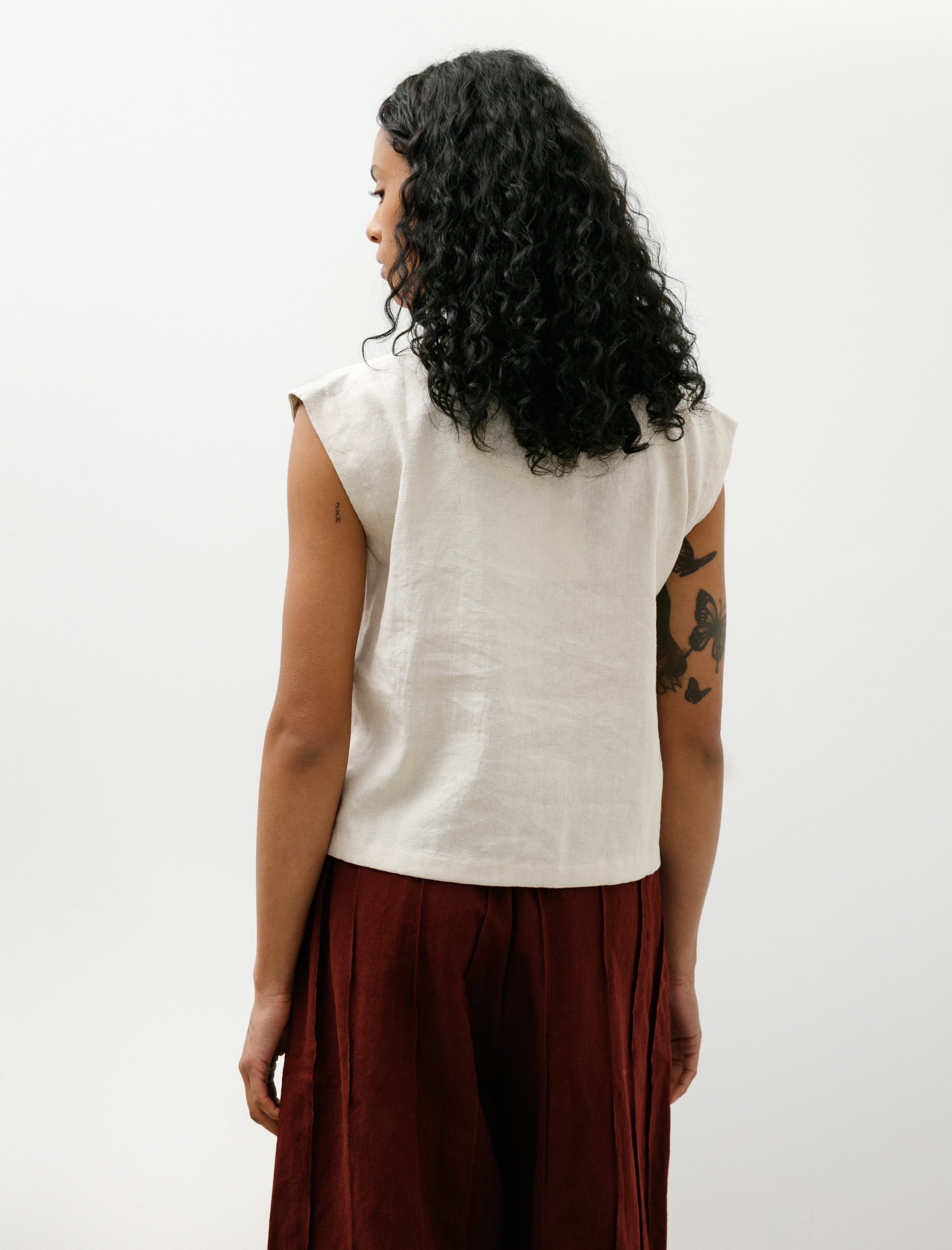 MAN-TLE WR20 Shirt-5 Zip Tank Sand Grosgrain