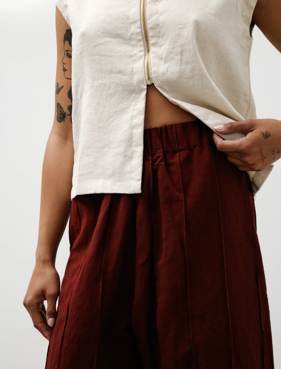 WR20 Pants-3 Tuck Pants Sap Linen - Image 7