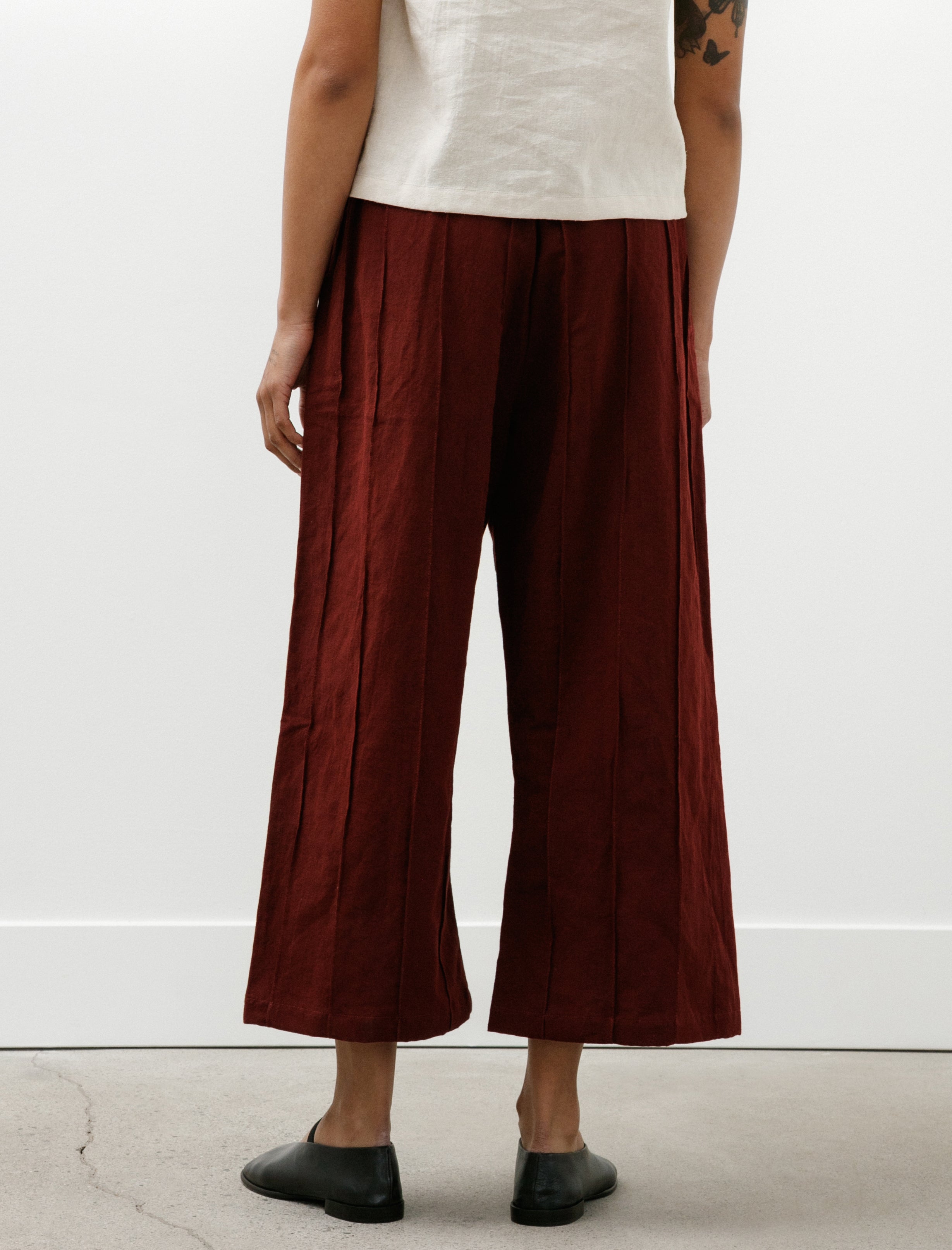 MAN-TLE WR20 Pants-3 Tuck Pants Sap Linen