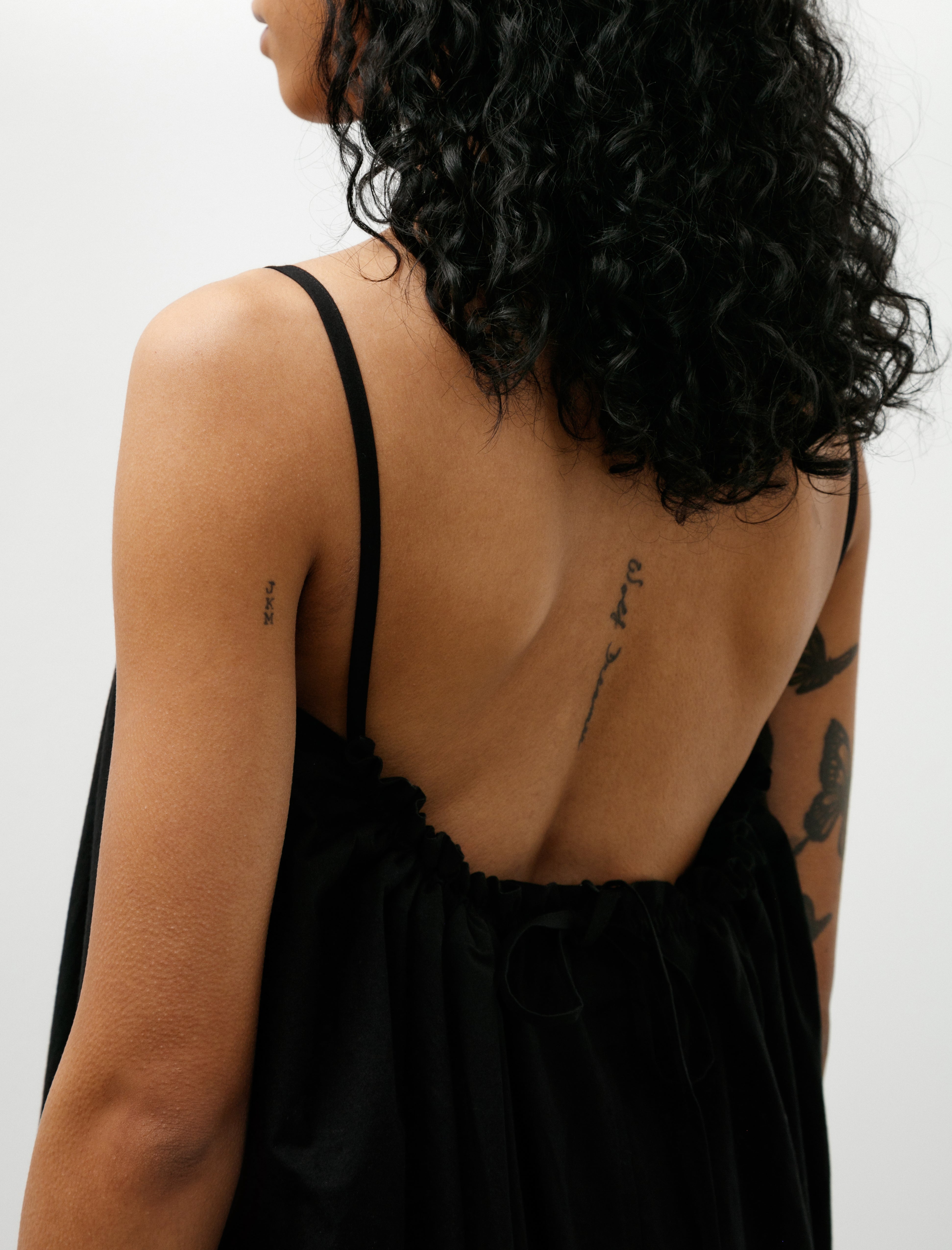 Studio Nicholson Achille Typewriter Cotton Dress Black