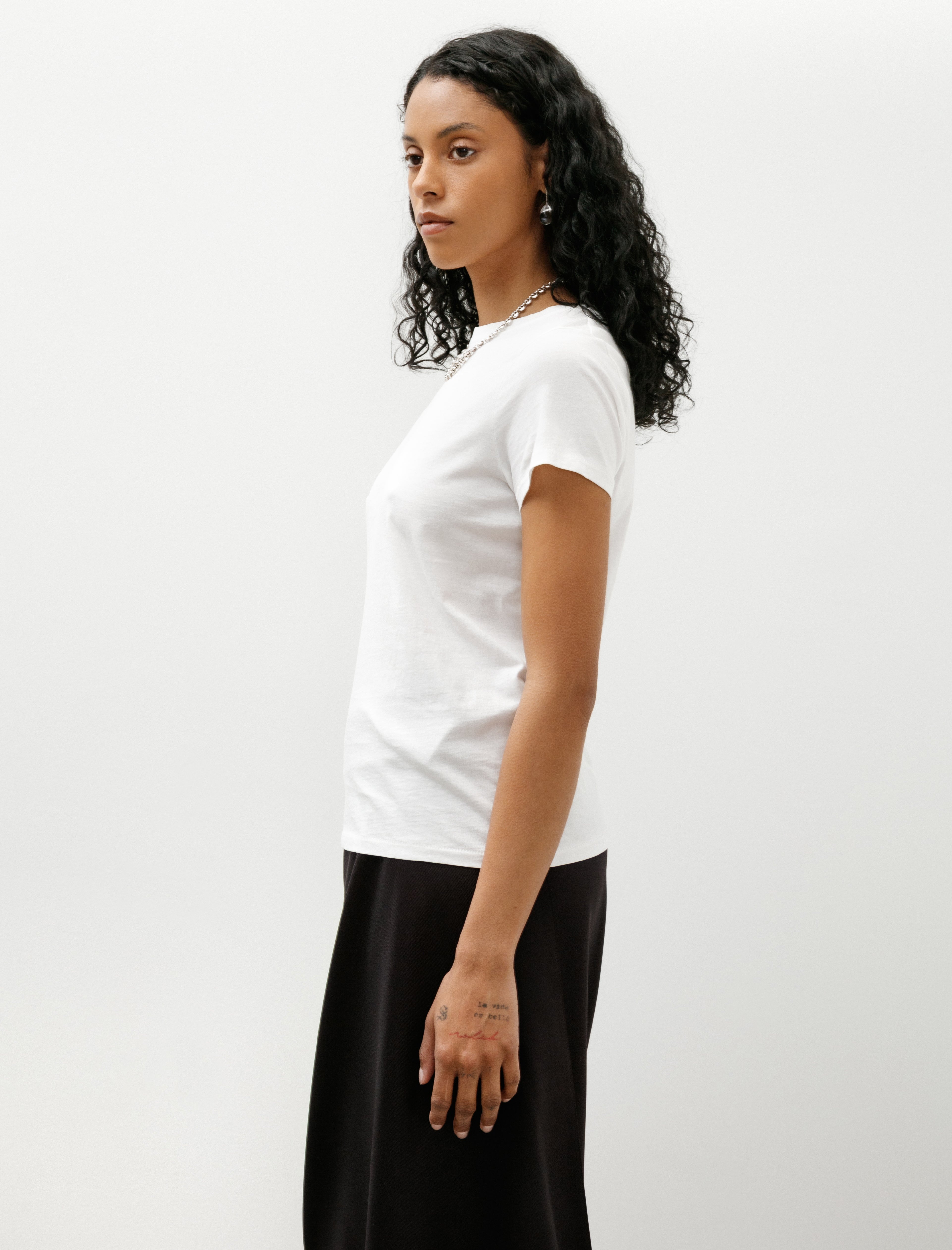 Lauren Manoogian Bias Baby Tee White