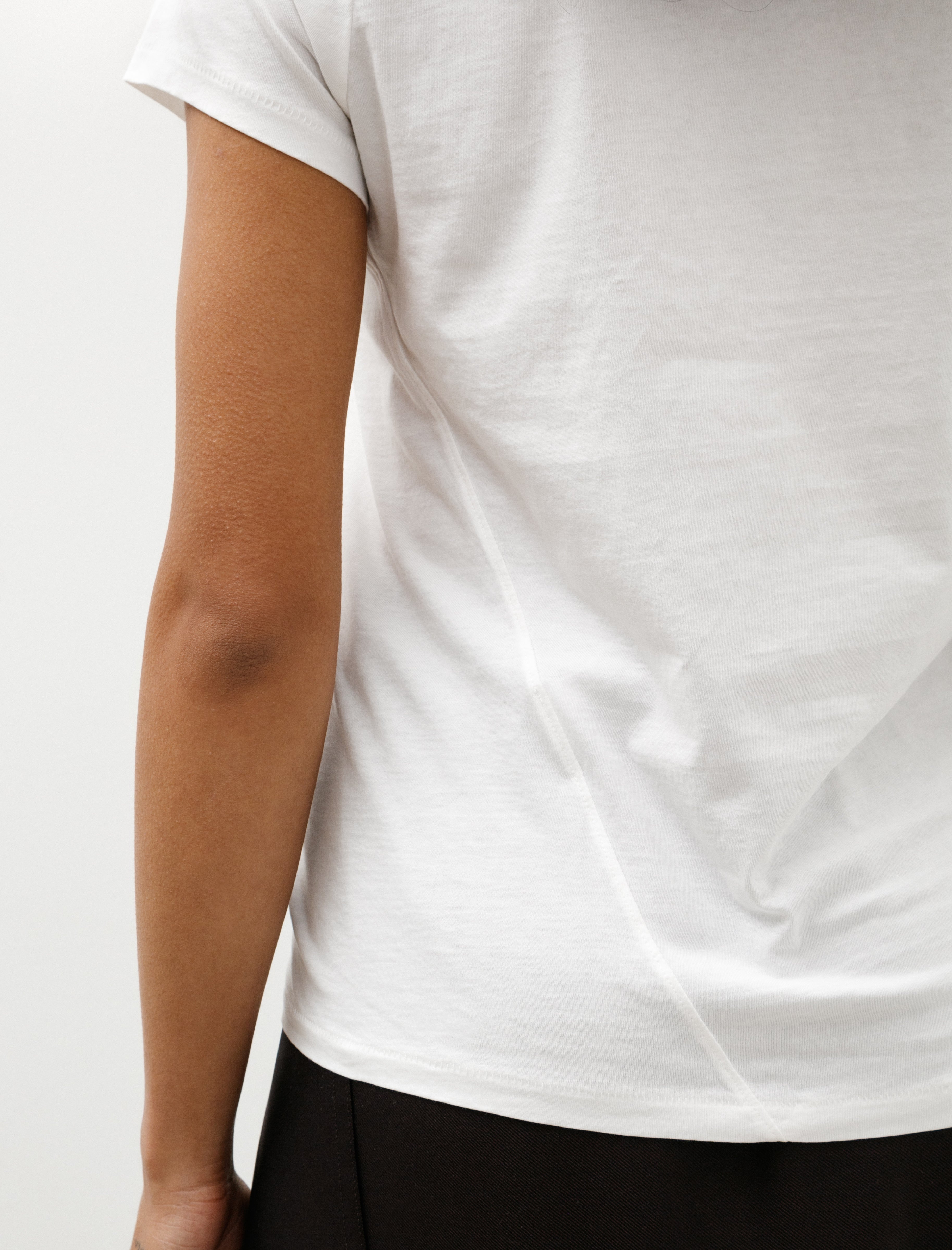 Lauren Manoogian Bias Baby Tee White
