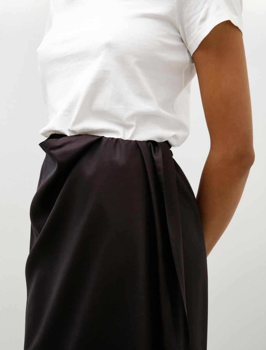 Long Sarong Skirt Twill Black Iris - Image 7