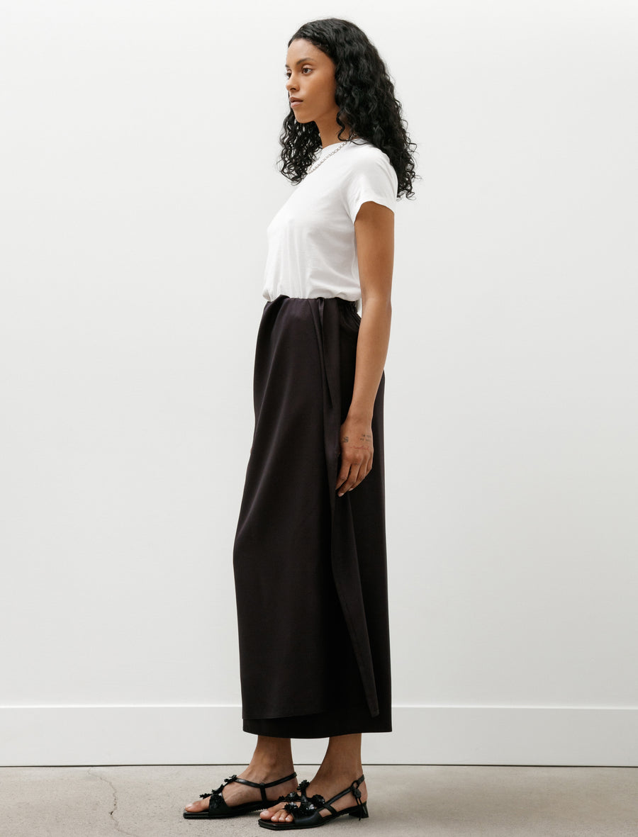 Long Sarong Skirt Twill Black Iris - Image 4