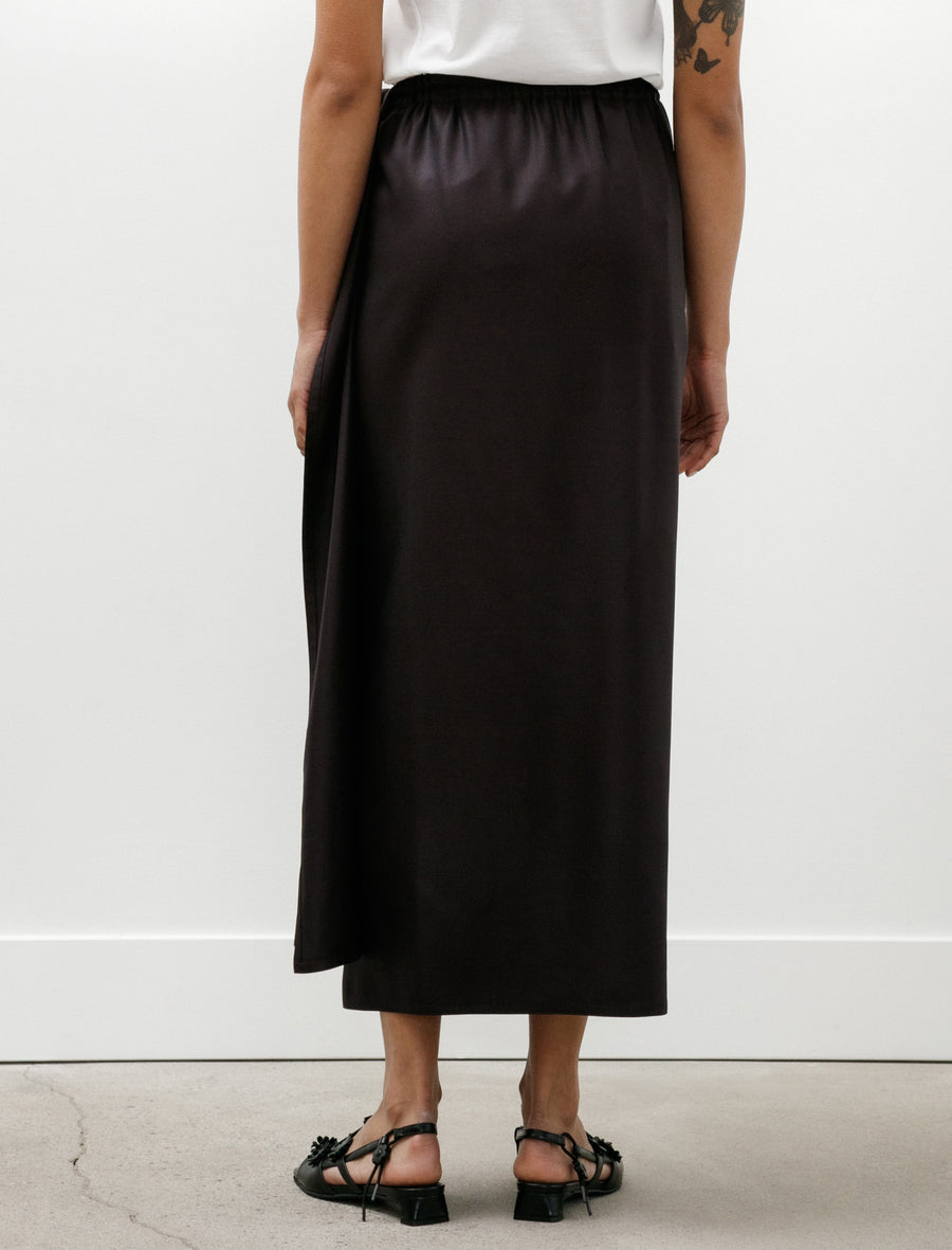Long Sarong Skirt Twill Black Iris - Image 5