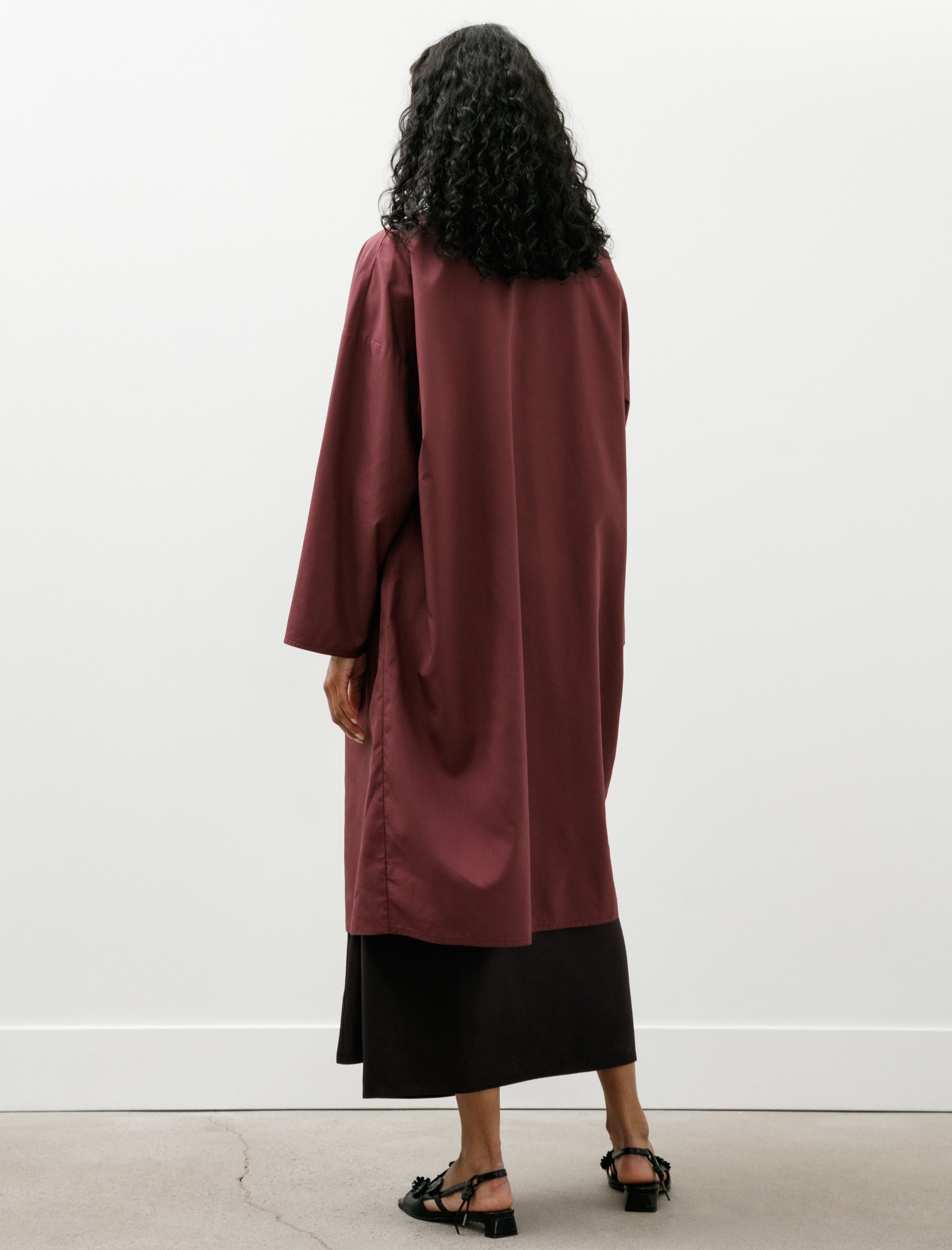 Dušan Oversized Coat Nylon Black Iris