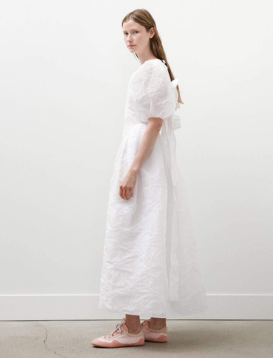 Ulani Dress Papillon Matelassé White - Image 3