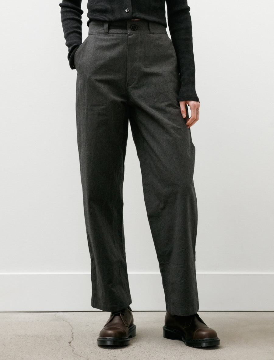 WR21 Pant-4 High-Wide Pants Granite Wool - Image 4