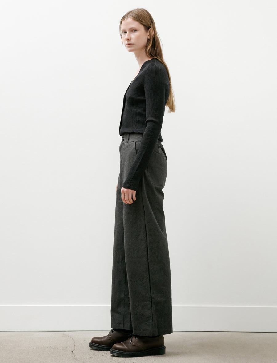 WR21 Pant-4 High-Wide Pants Granite Wool - Image 3