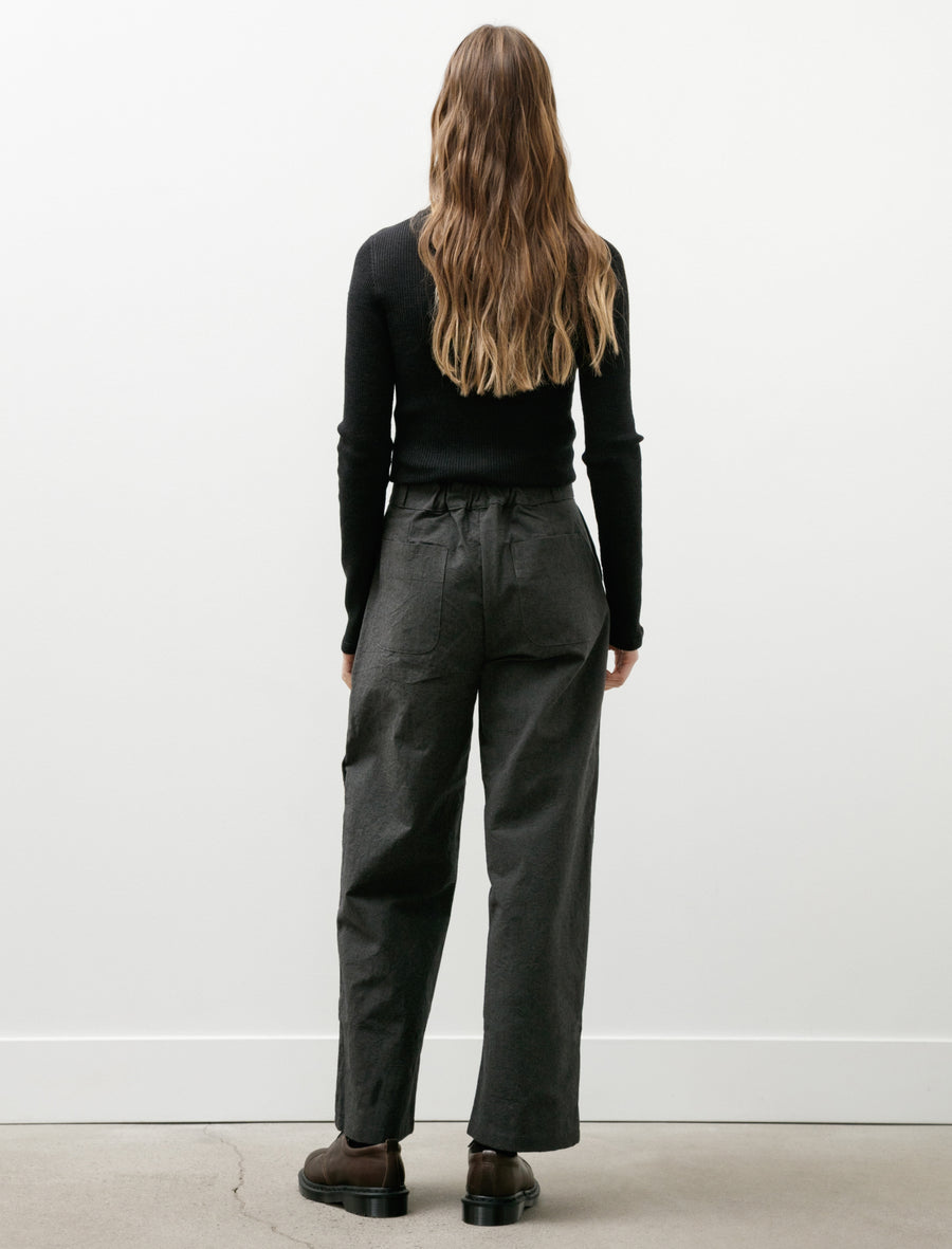 WR21 Pant-4 High-Wide Pants Granite Wool - Image 2