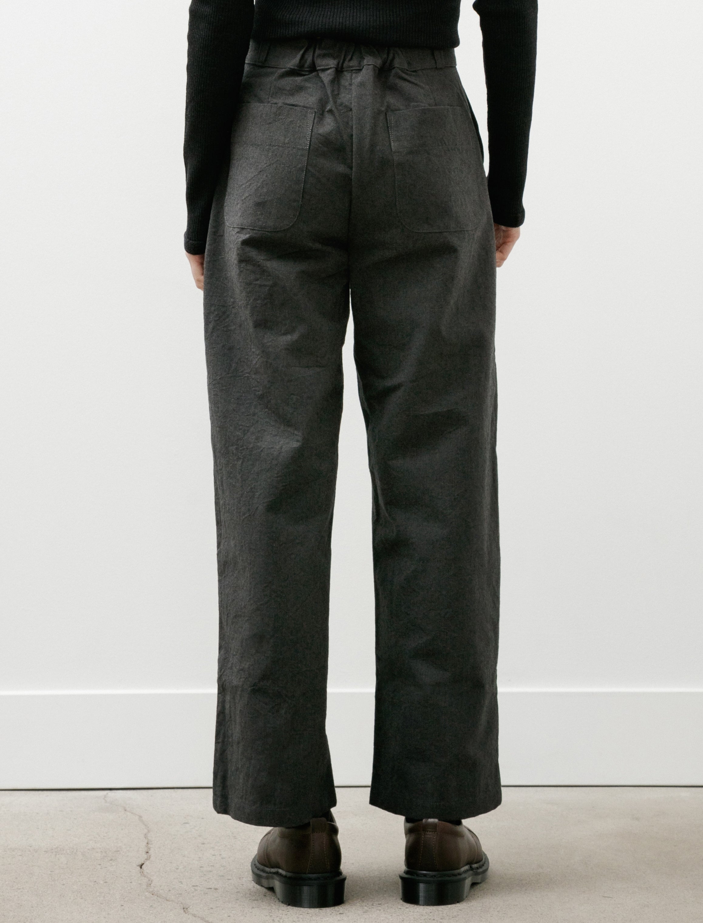 MAN-TLE WR21 Pant-4 High-Wide Pants Granite Wool