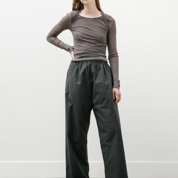 Gabriela Coll No.287 Poplin Double Flap Pocket Trousers Black