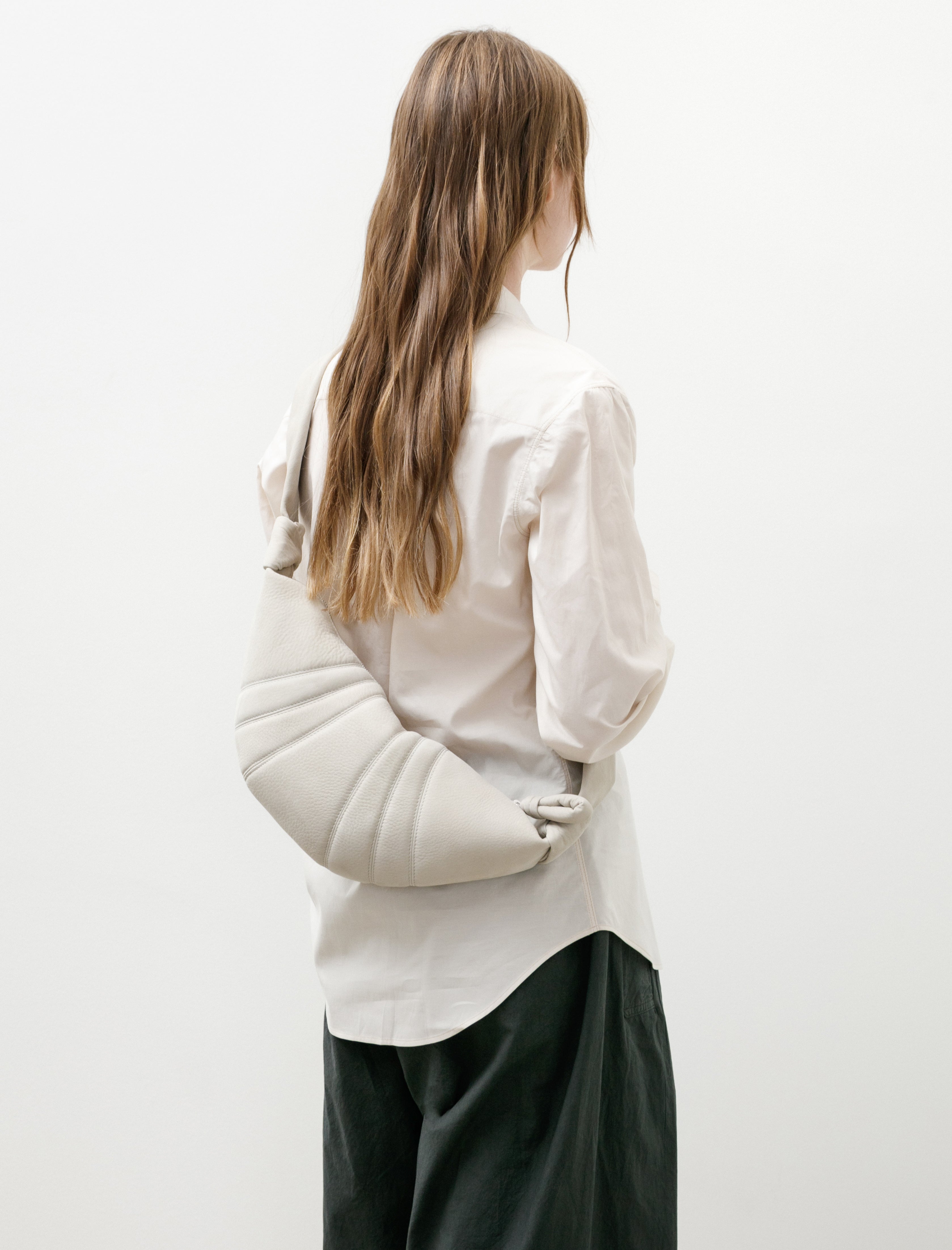 Lemaire Small Croissant Bag Soft Sage