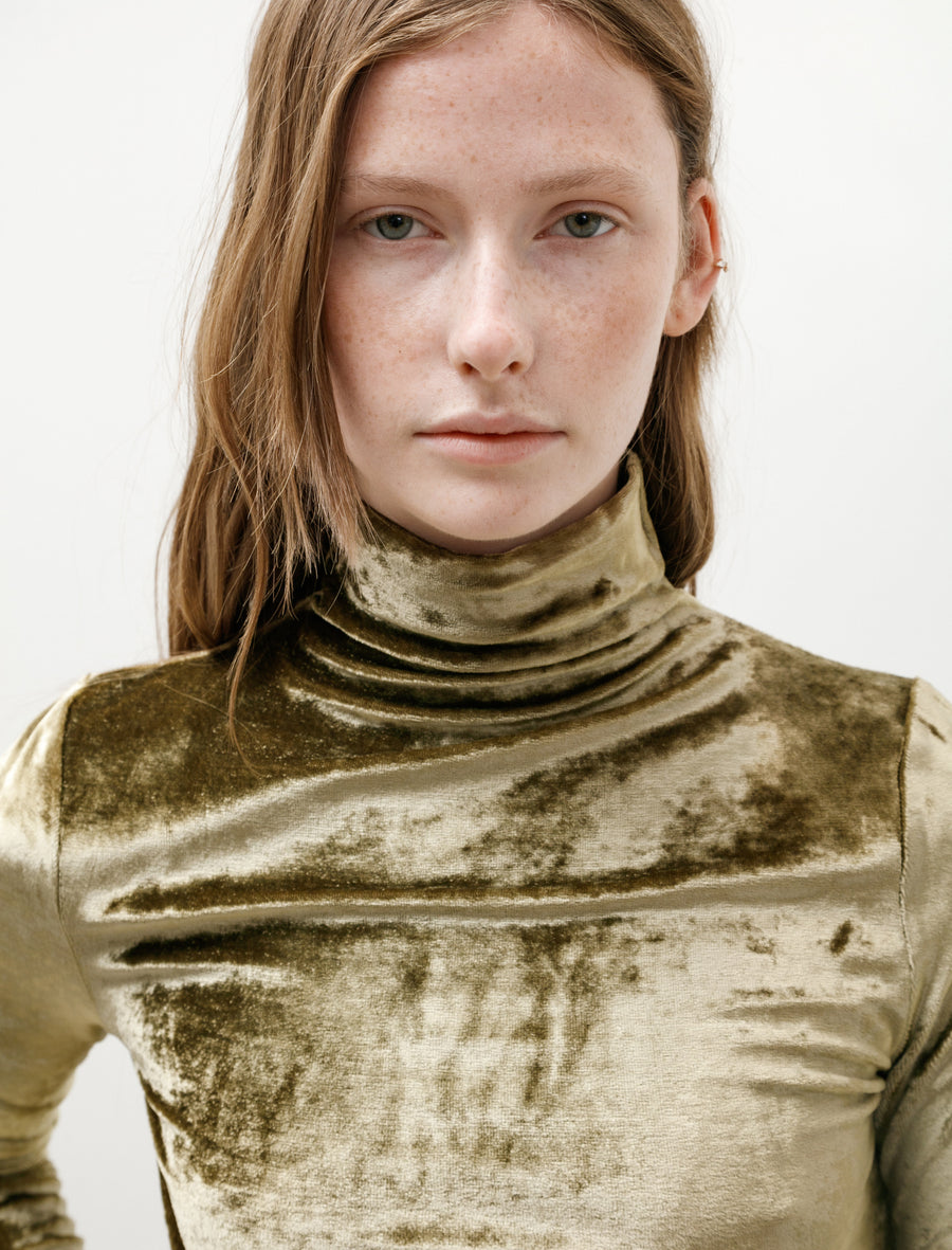 Fitted High Neck Top Brass - Image 4