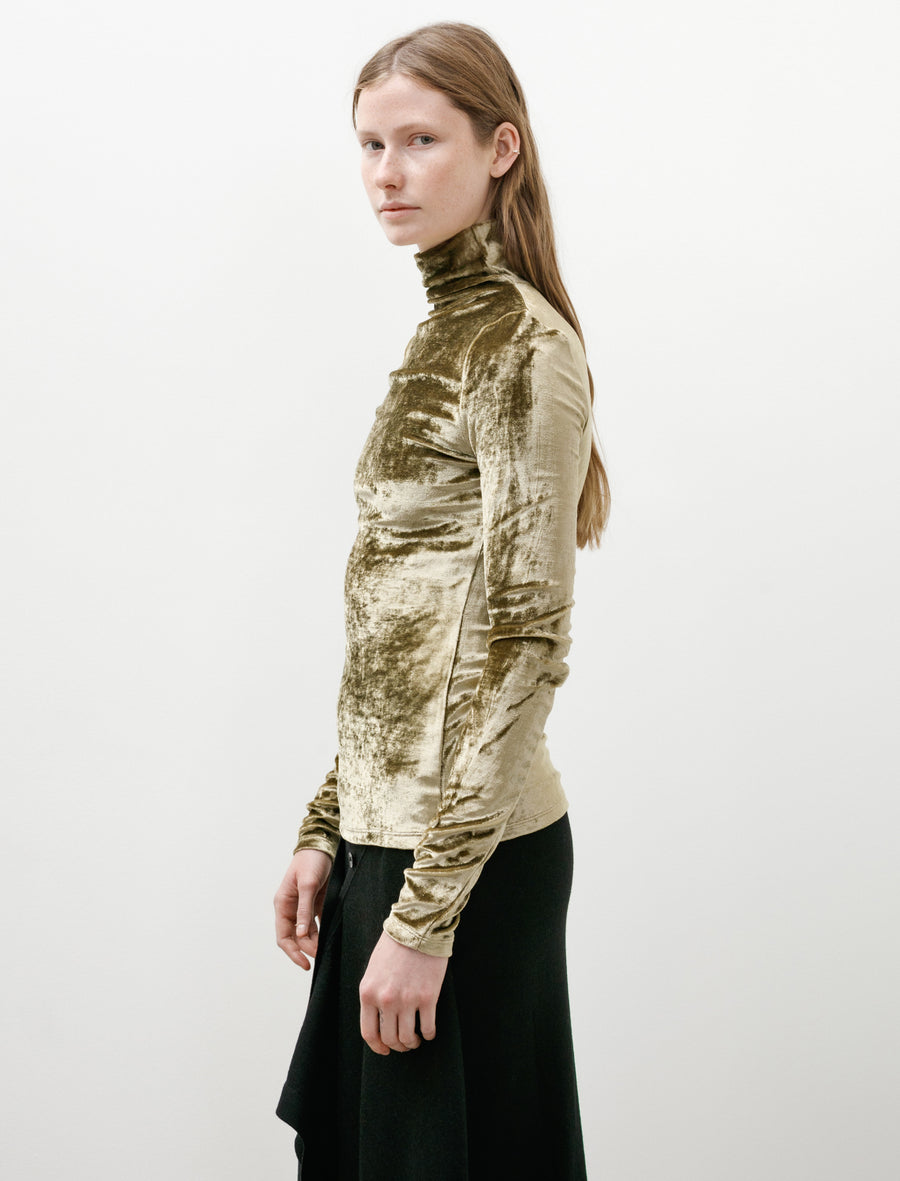 Fitted High Neck Top Brass - Image 3