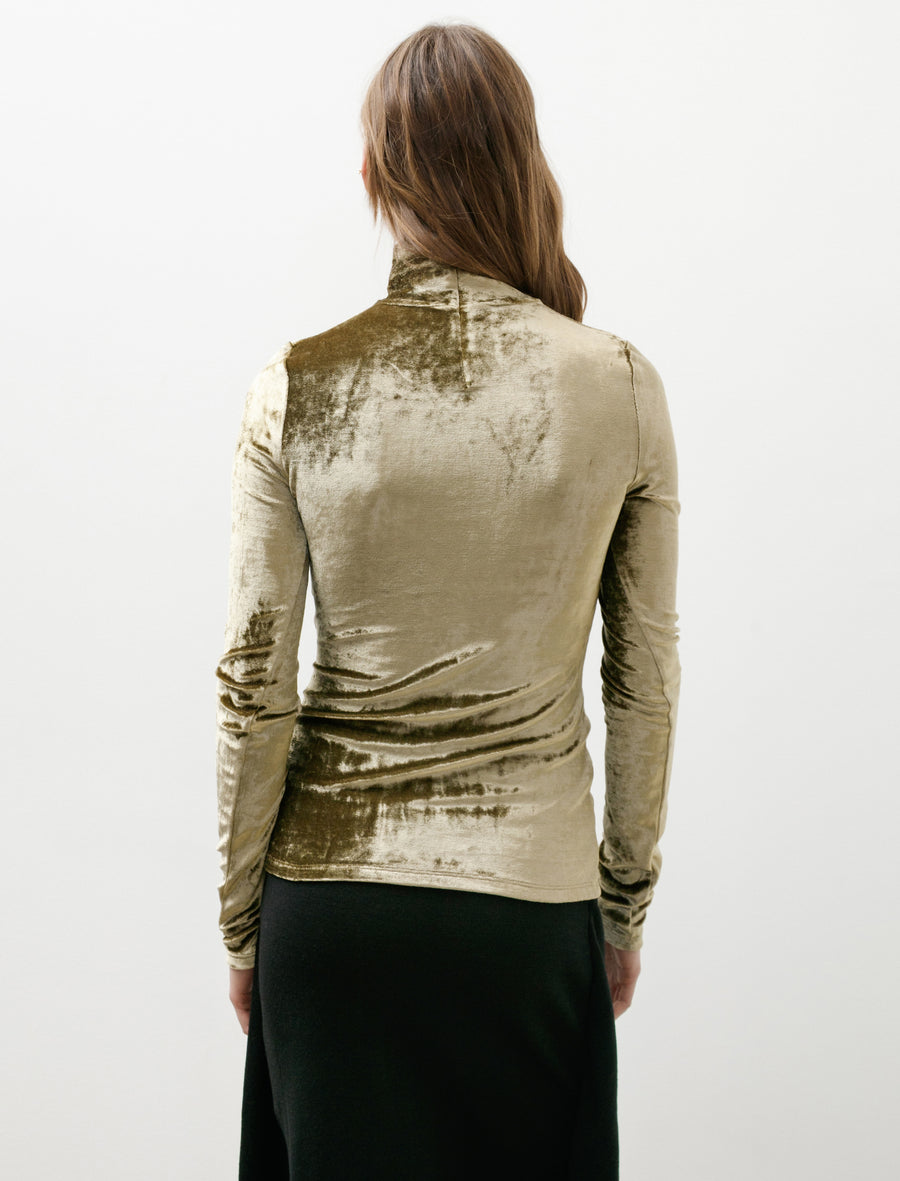 Fitted High Neck Top Brass - Image 2