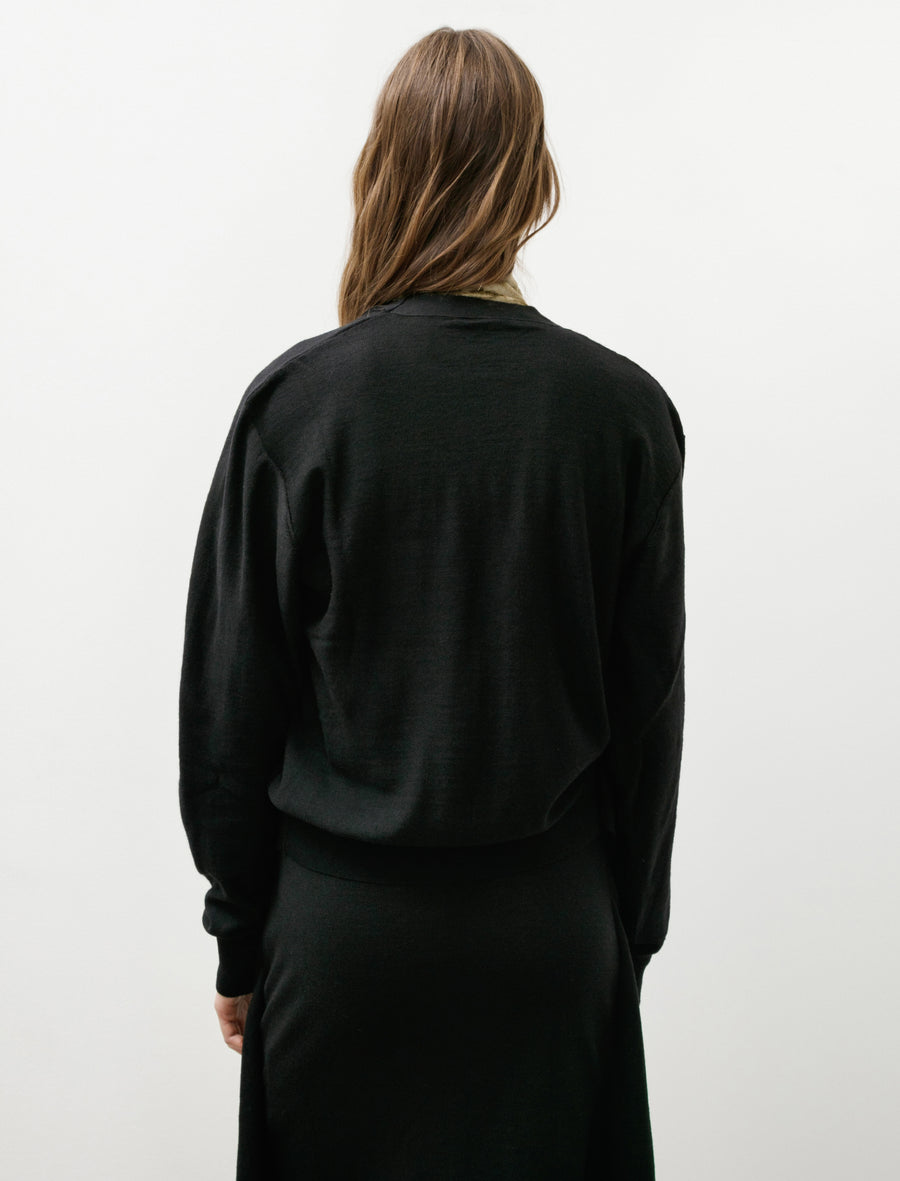 Trompe L'Oeil Cardigan Black - Image 3